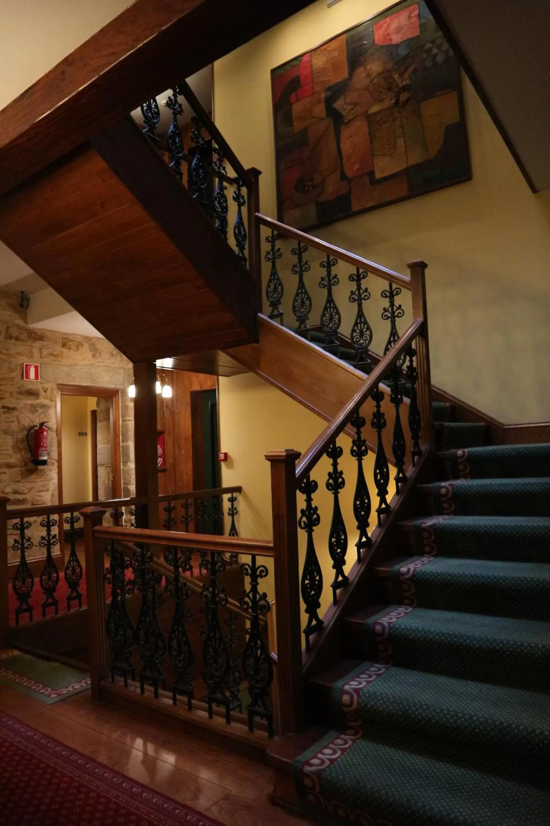 Decorative detail in Hotel Virxe da Cerca by Pousadas de Compostela