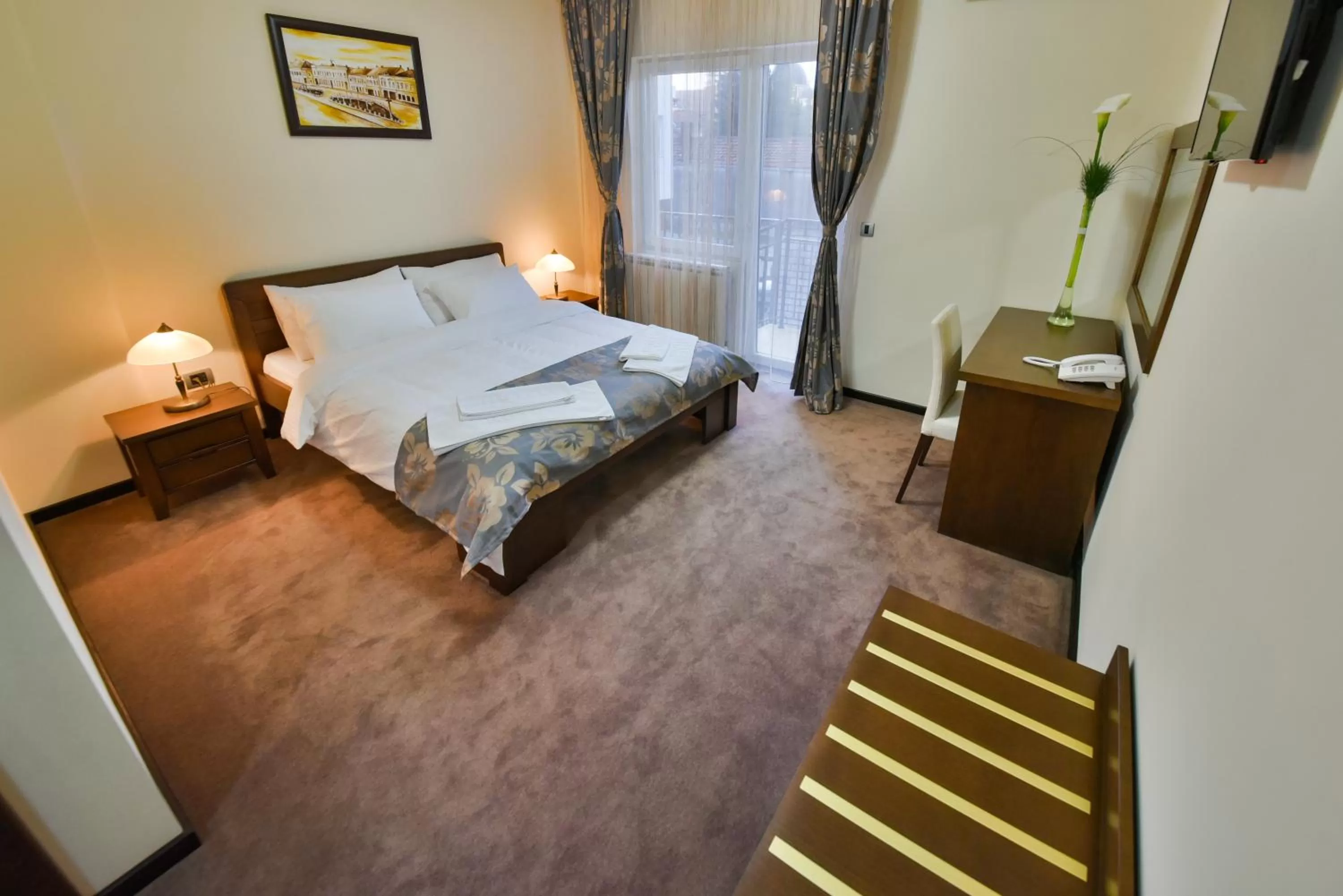 Bedroom, Bed in Garni Hotel Central Lux