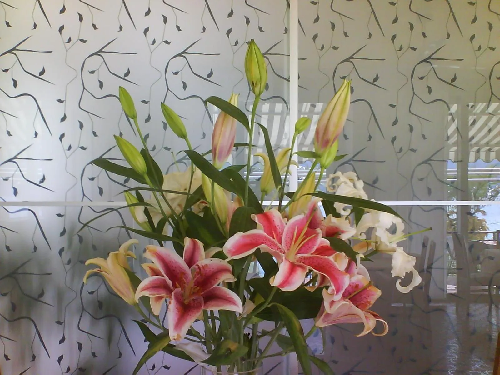 Decorative detail in Albergo Villa Edera