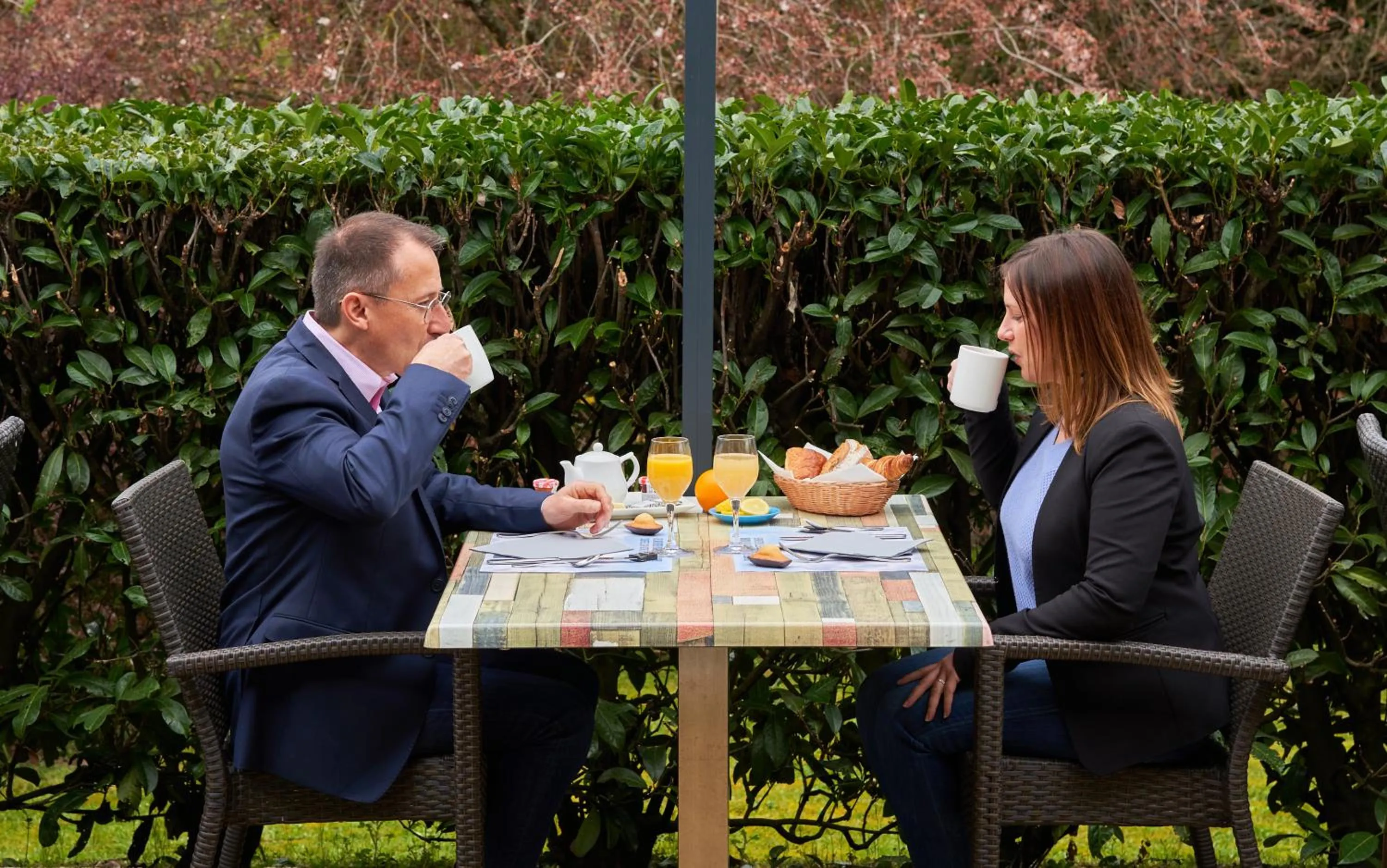 Patio in Kyriad Limoges Sud - Feytiat
