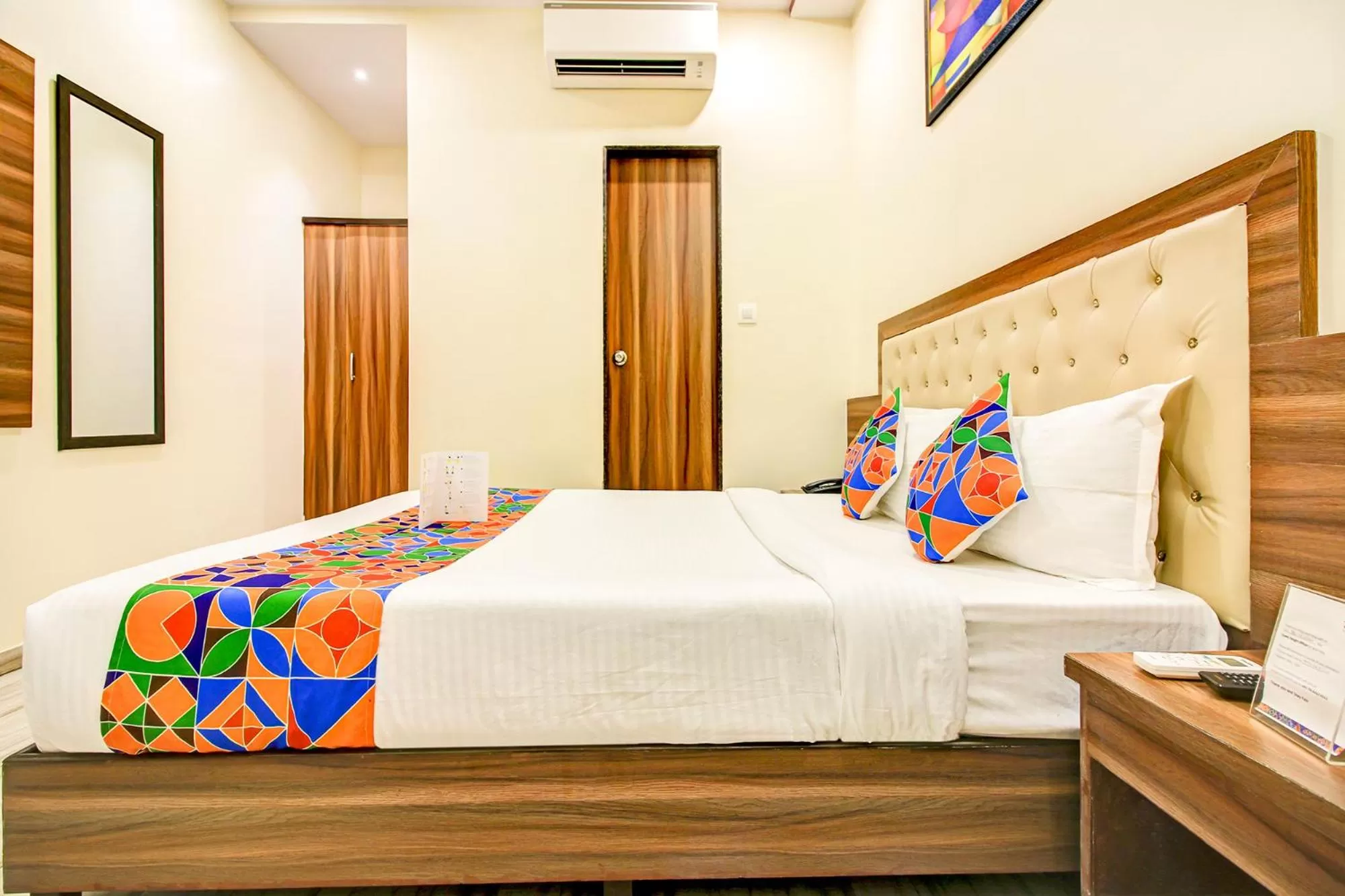 TV and multimedia, Bed in FabHotel Axis International - Nr Mumbai International Airport