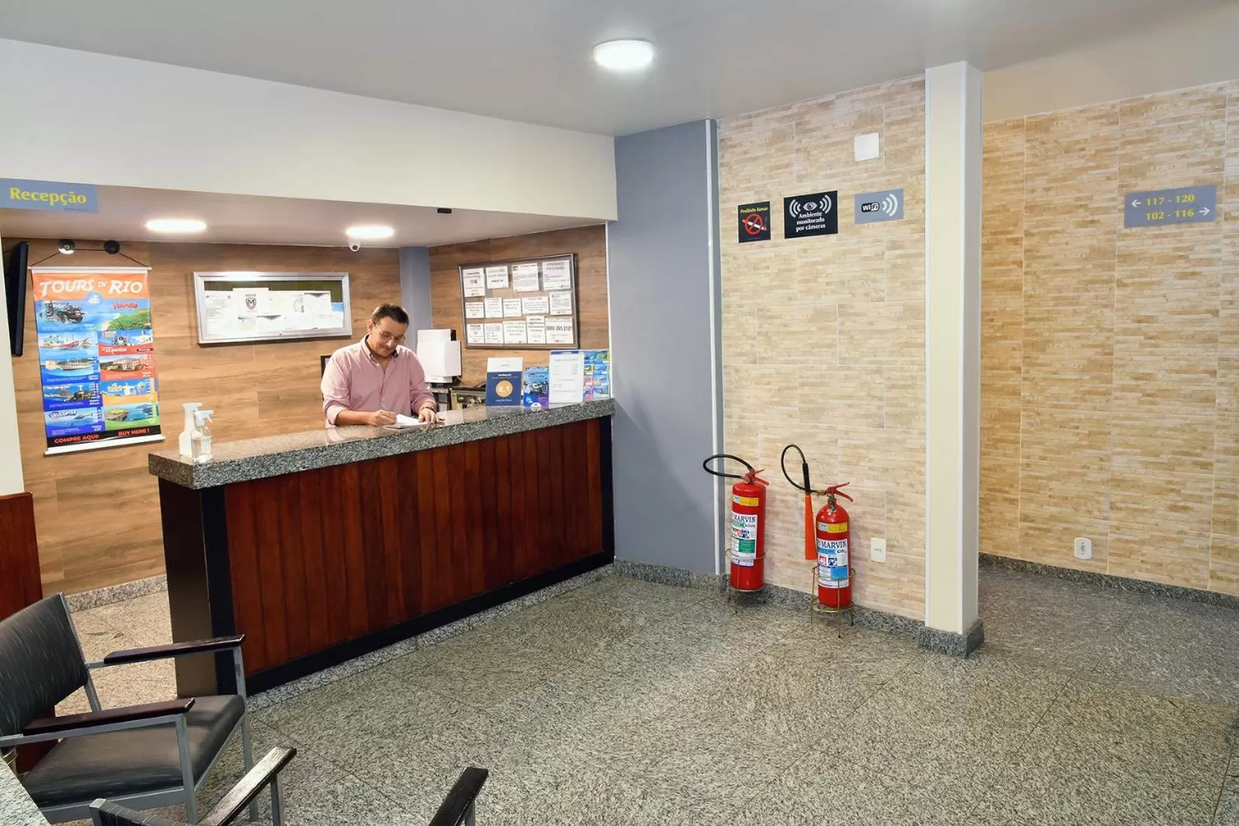 Lobby or reception in Hotel Rio Claro