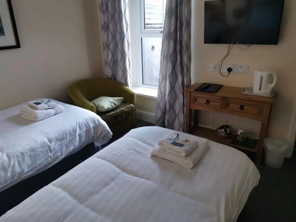 Bed in Mairs Bed and Breakfast.