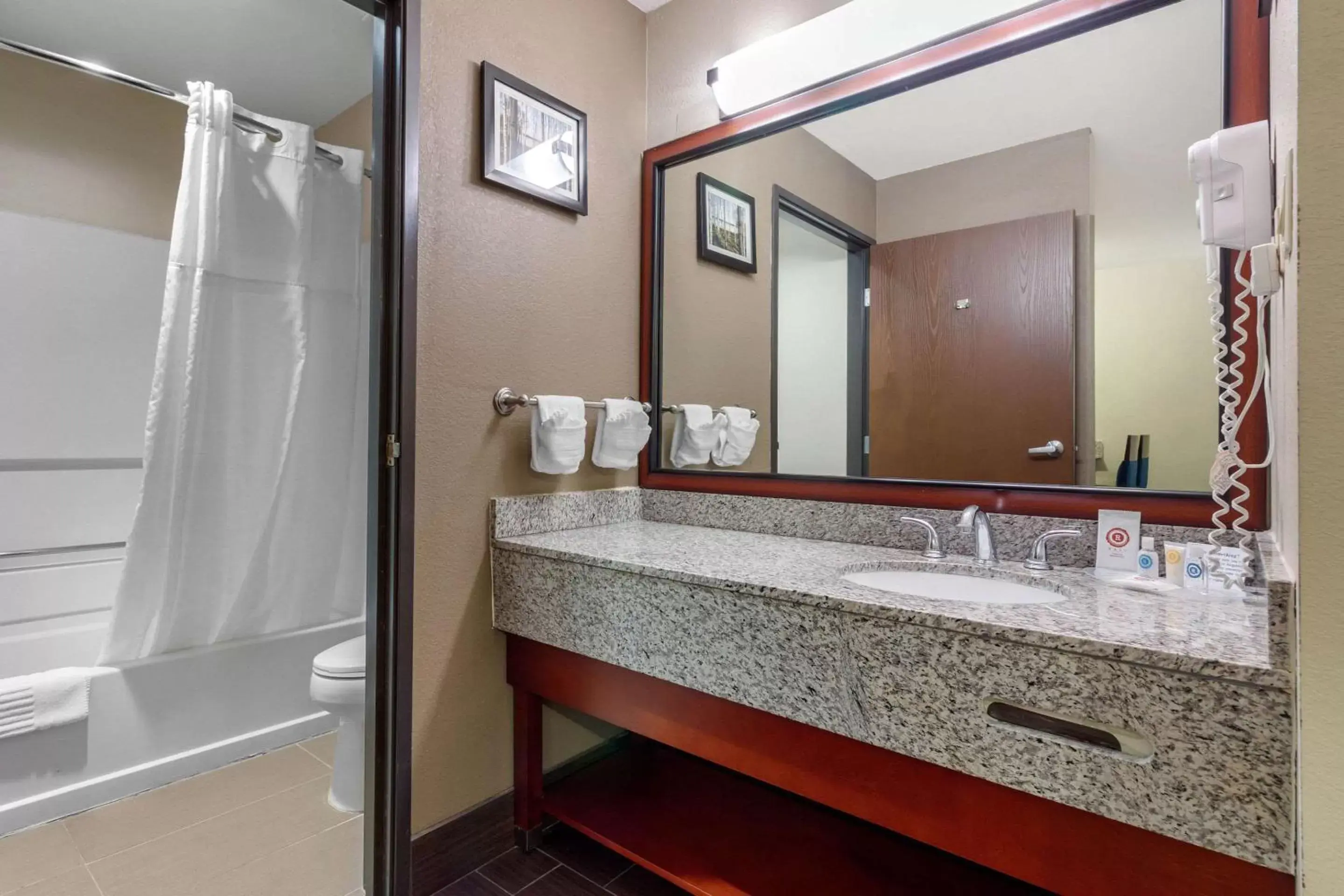 Photo of the whole room, Bathroom in Comfort Suites Omaha East-Council Bluffs