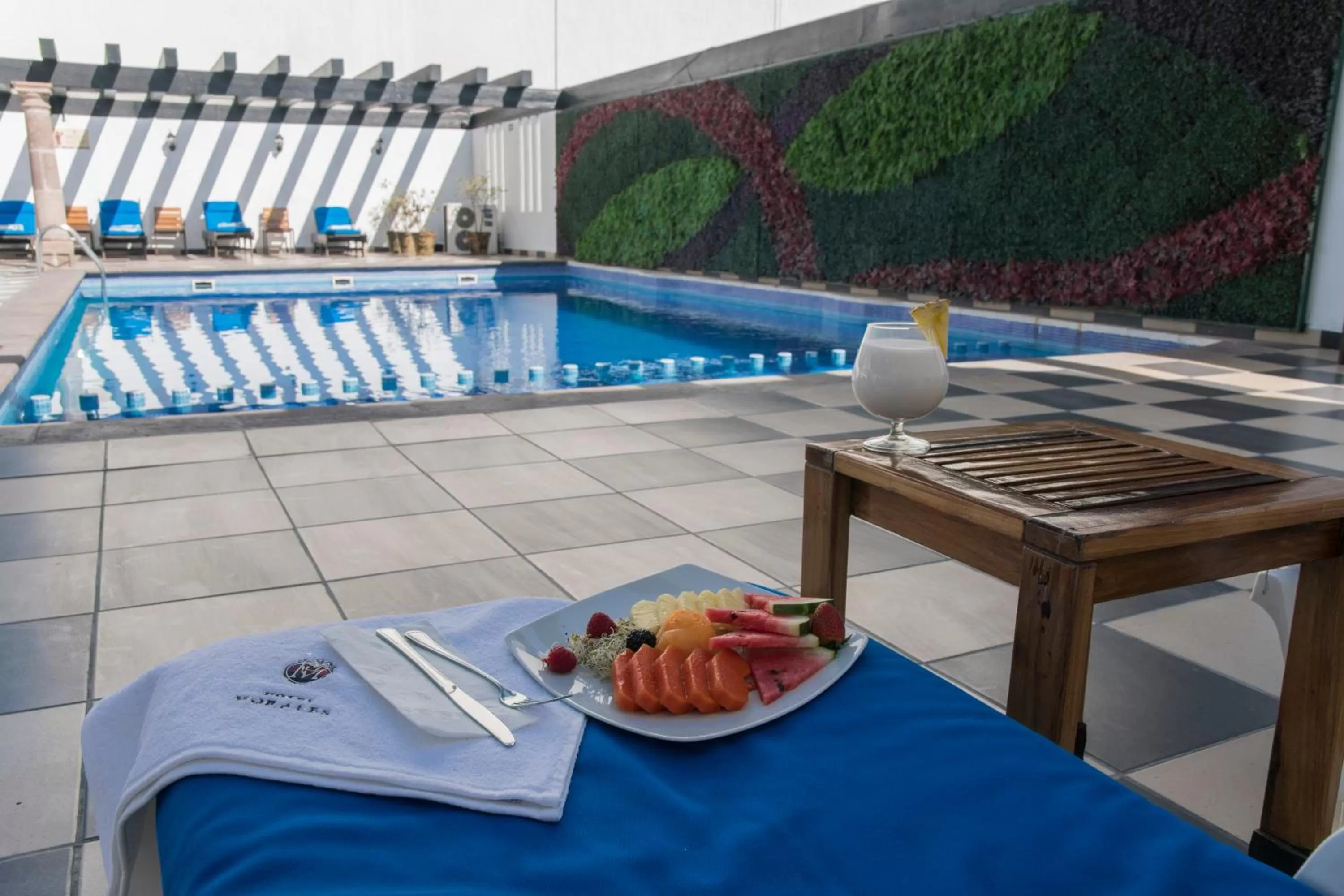 Swimming pool in Hotel Morales Historical & Colonial Downtown Core