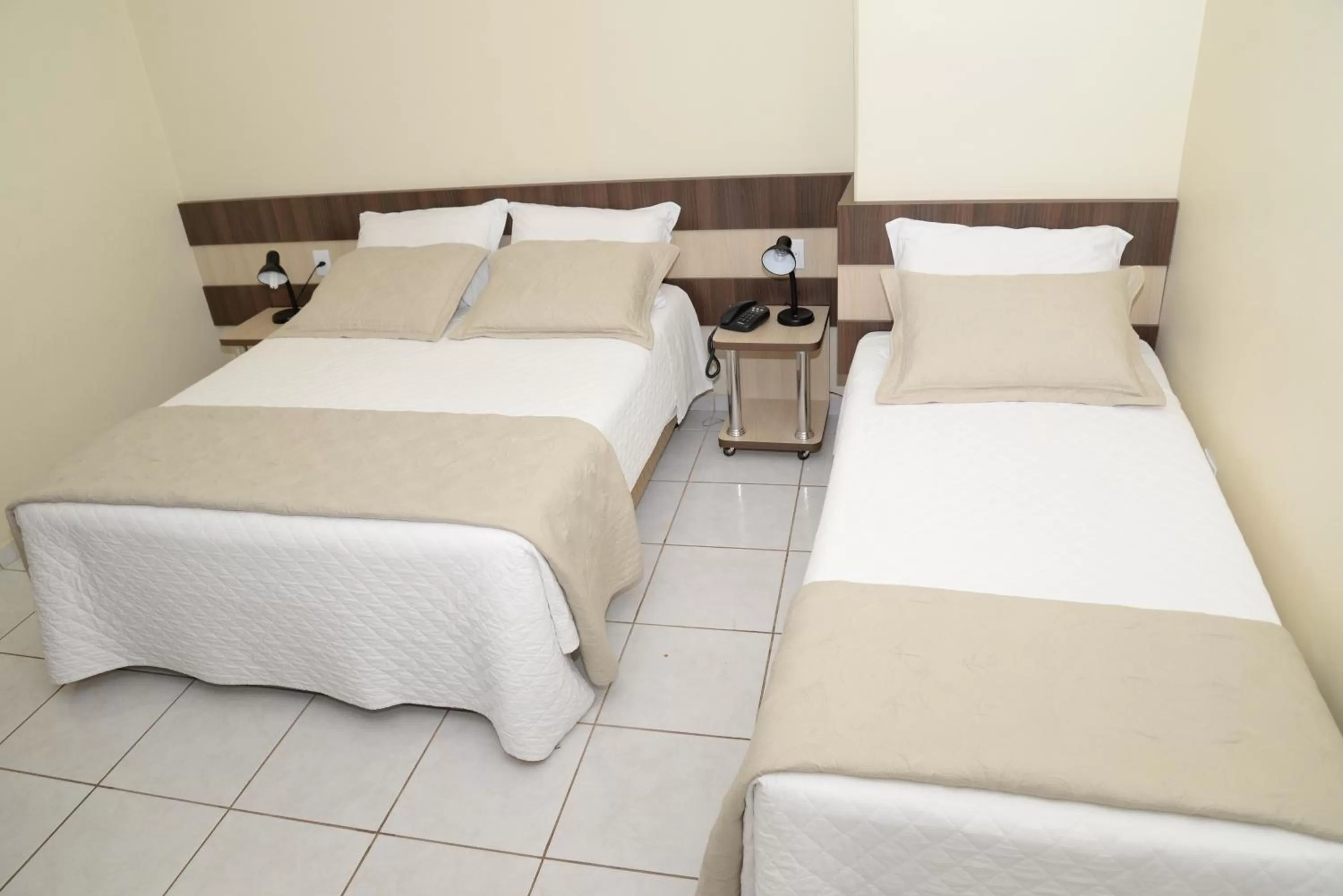 Bed in Palace Hotel Guaíra