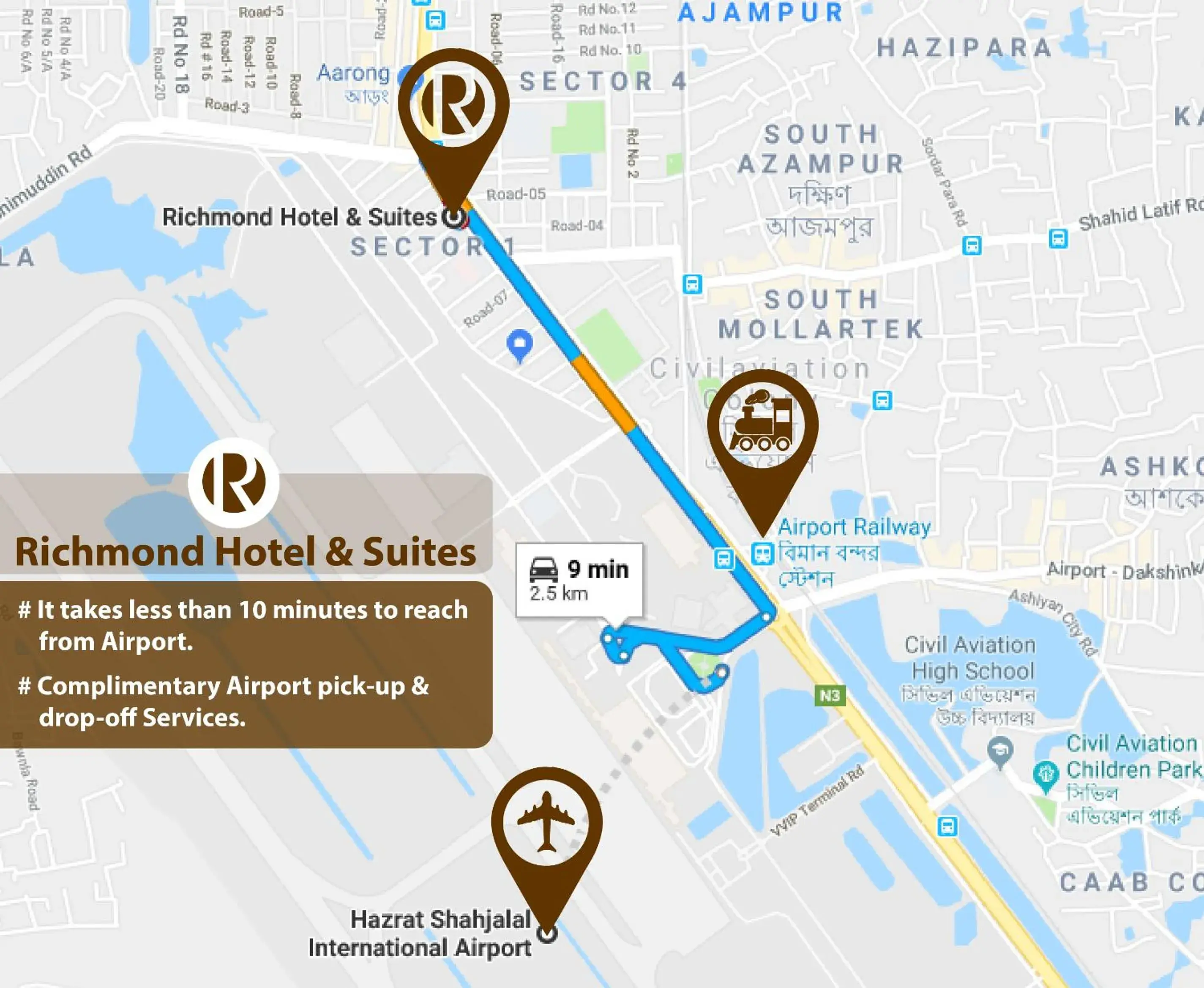 Bird's eye view in Richmond Hotel & Suites Bird's eye view in Richmond Hotel & Suites