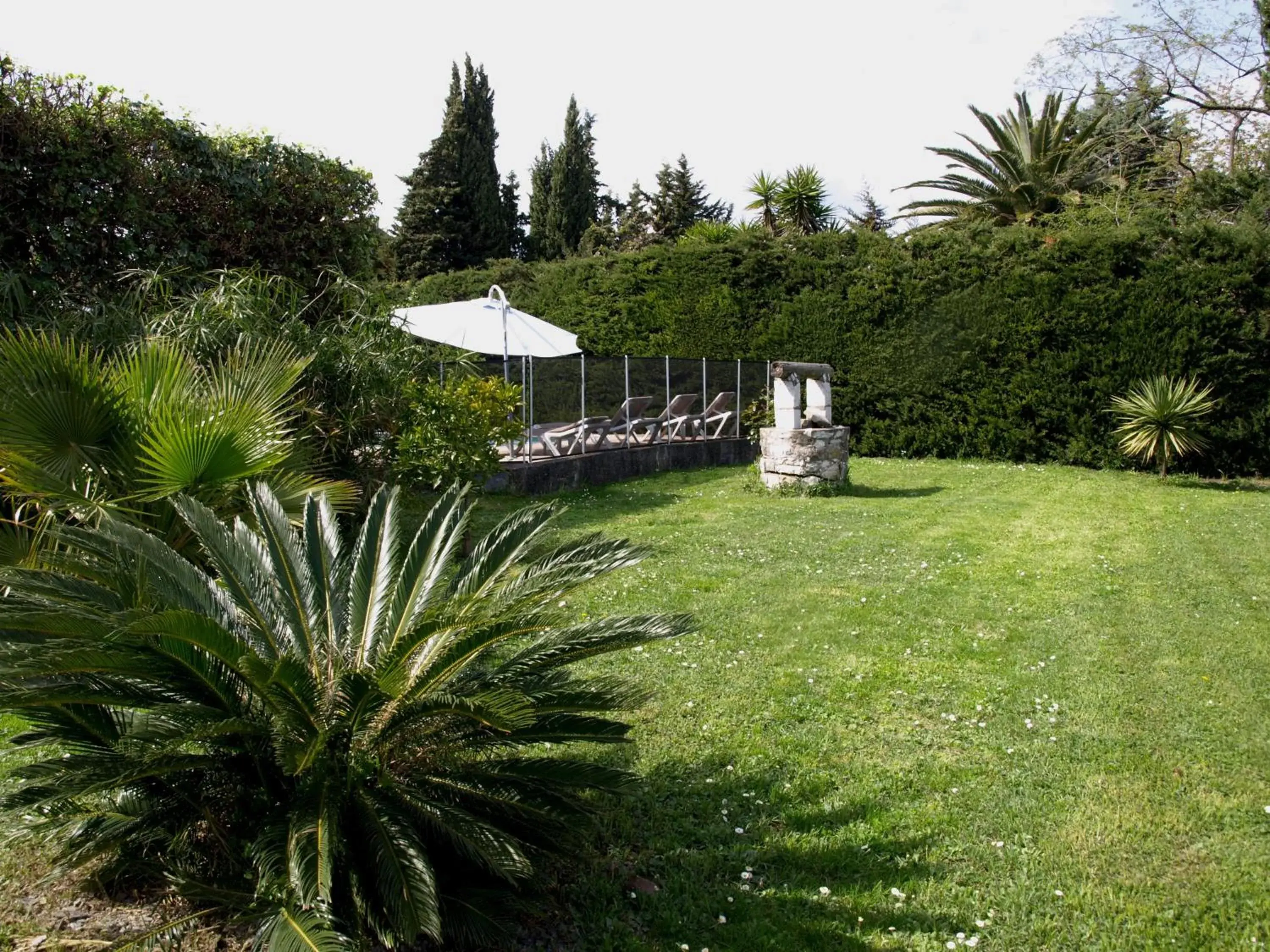 Garden in Logis Hotel des Cayrons