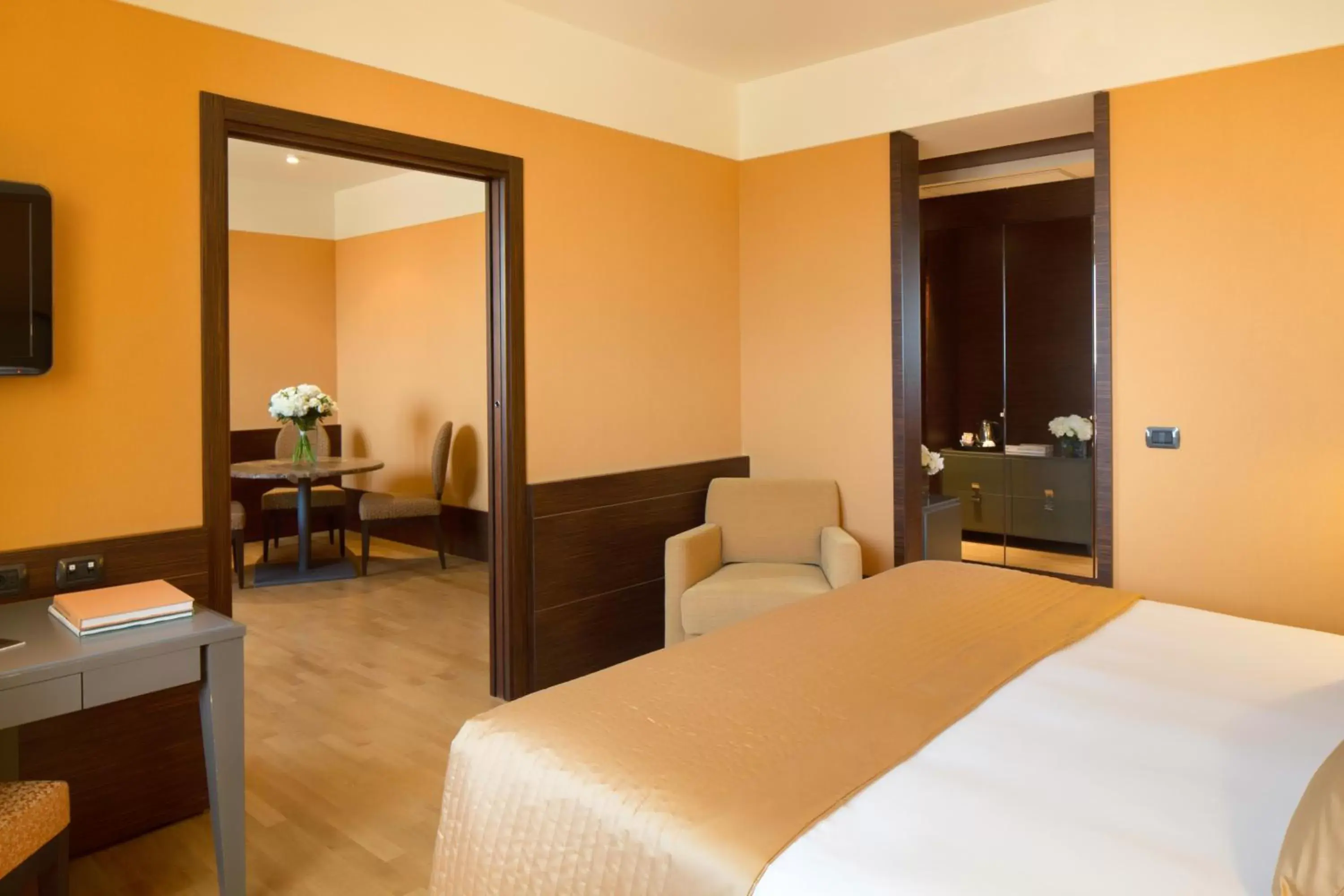 Bedroom, Bed in Starhotels Grand Milan