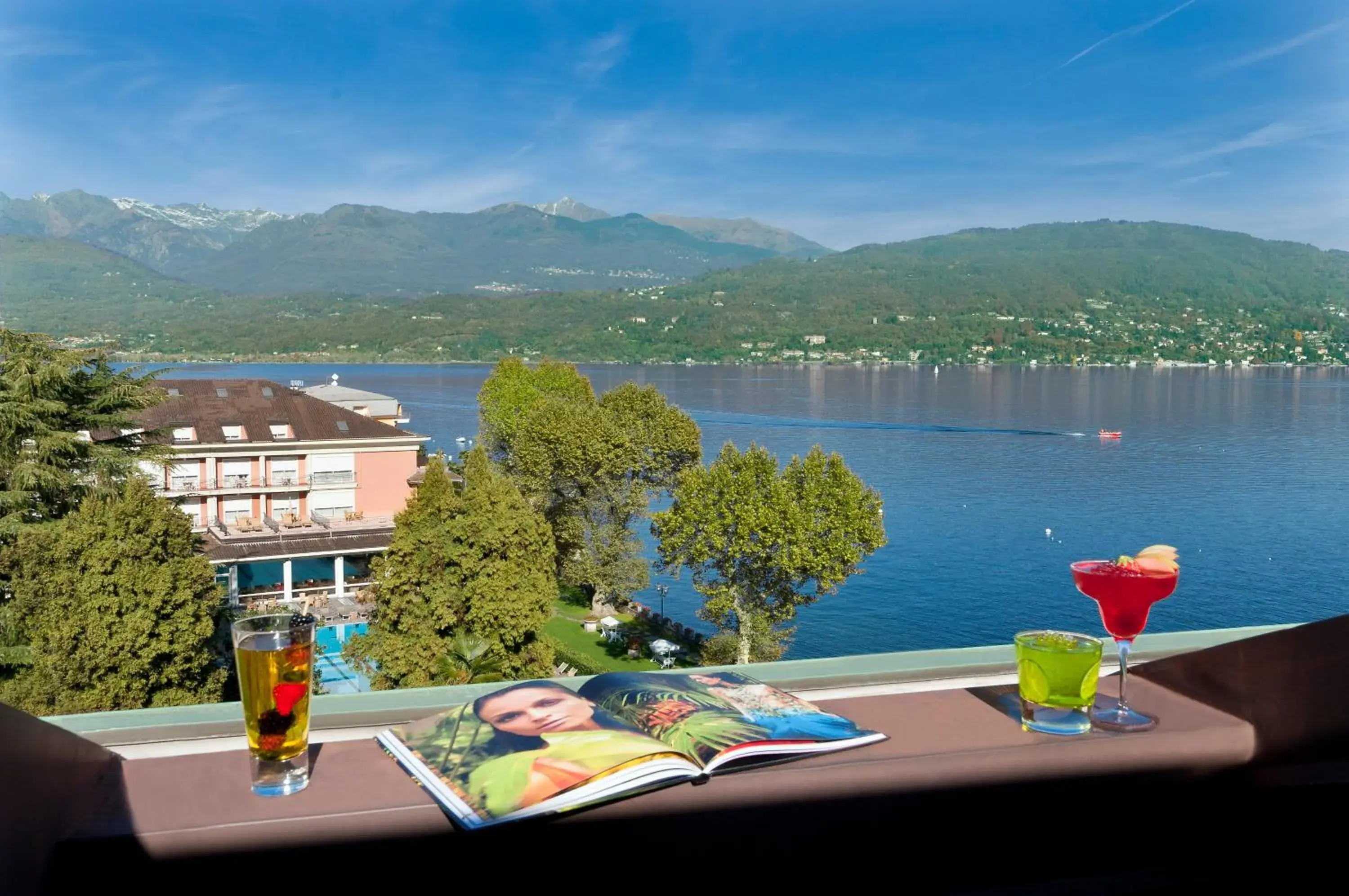 Lake view in Grand Hotel Dino Lake view in Grand Hotel Dino