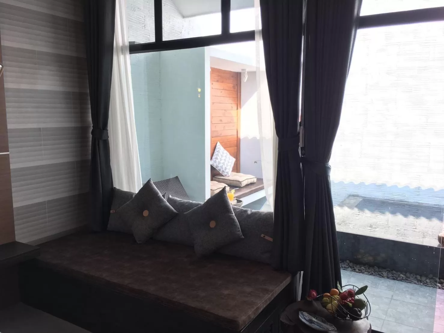 Pool view, Bed in Arun Dara Villa