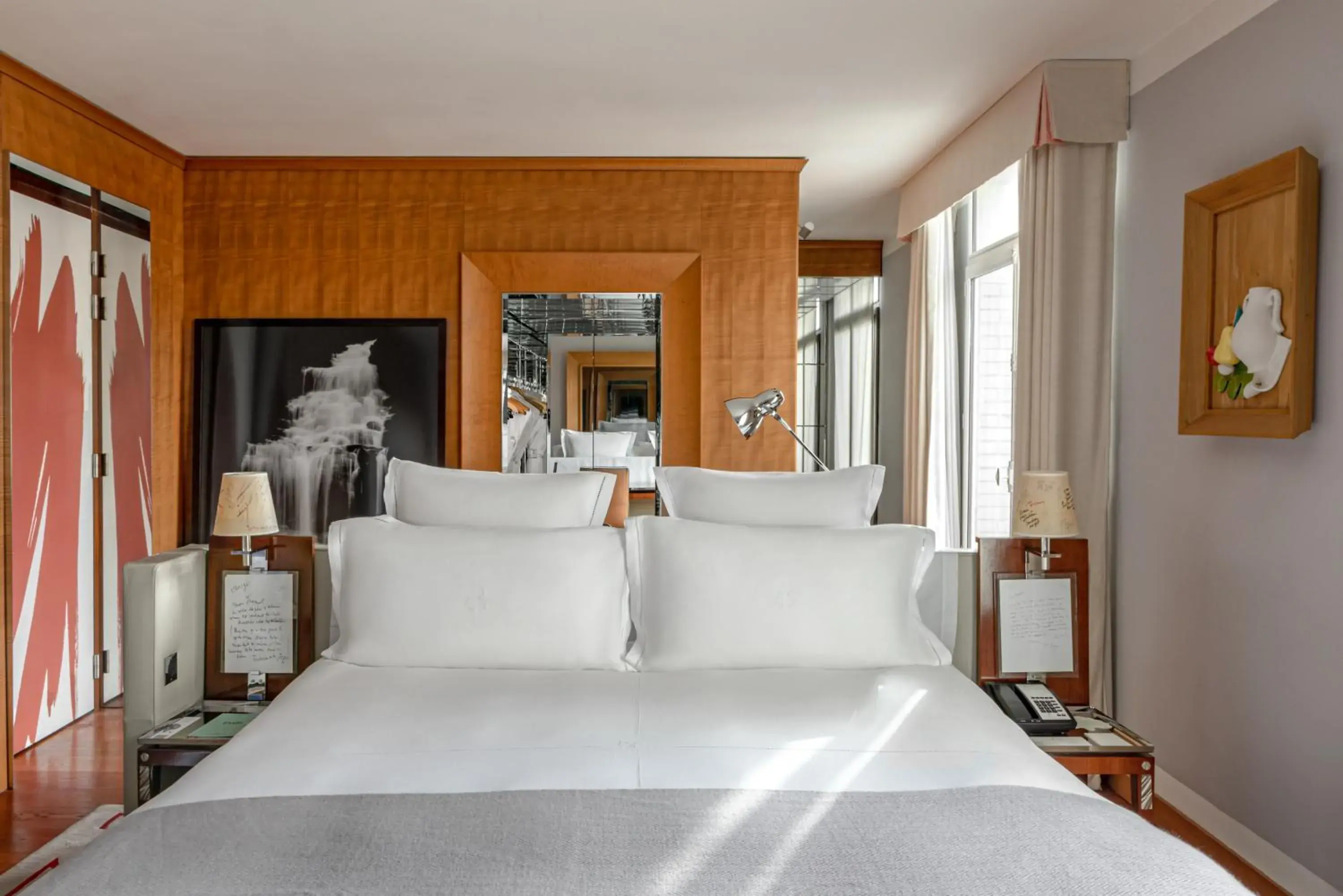 Bed in Le Royal Monceau Hotel Raffles Paris