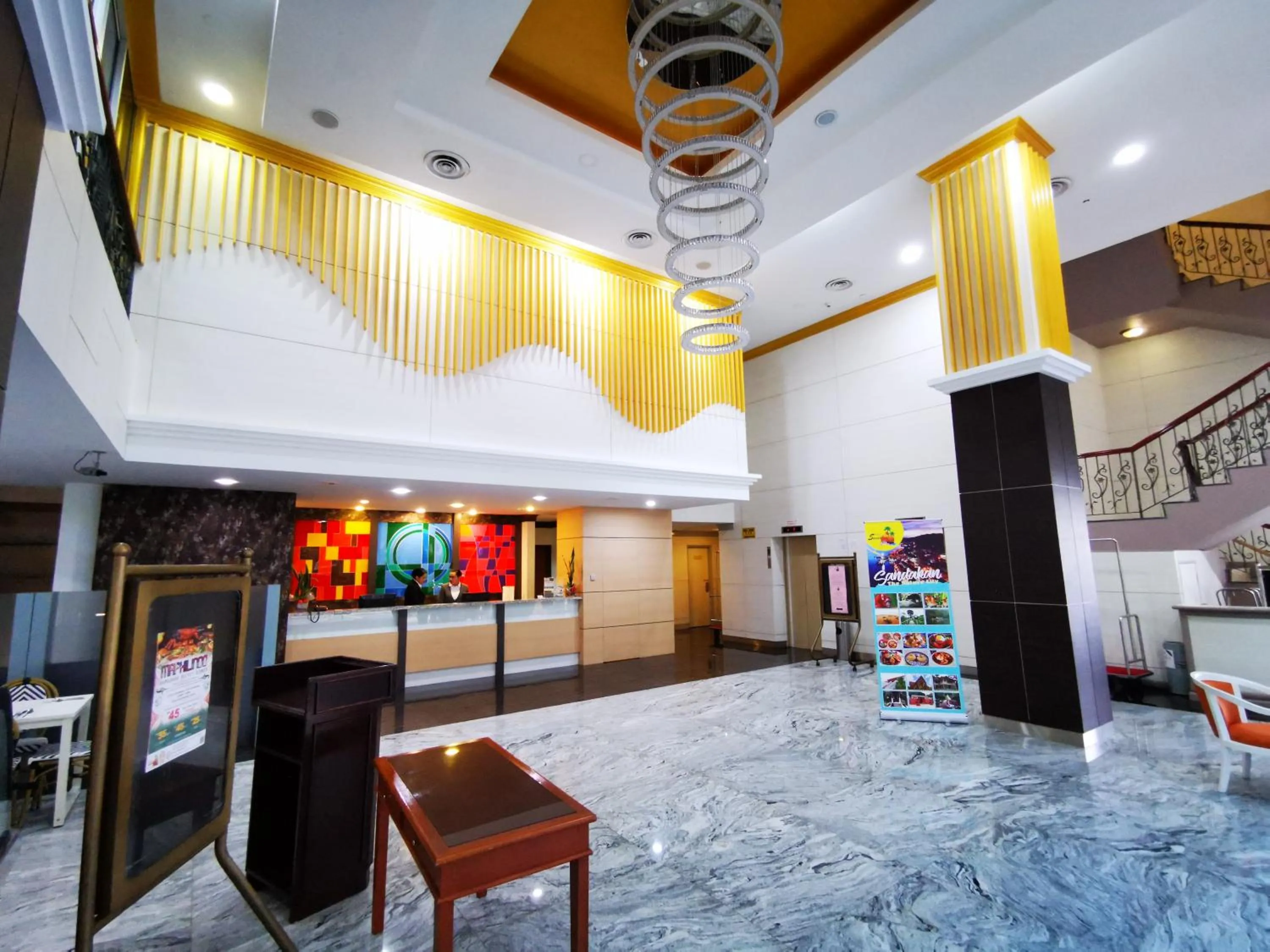 Lobby or reception in Hotel Sandakan