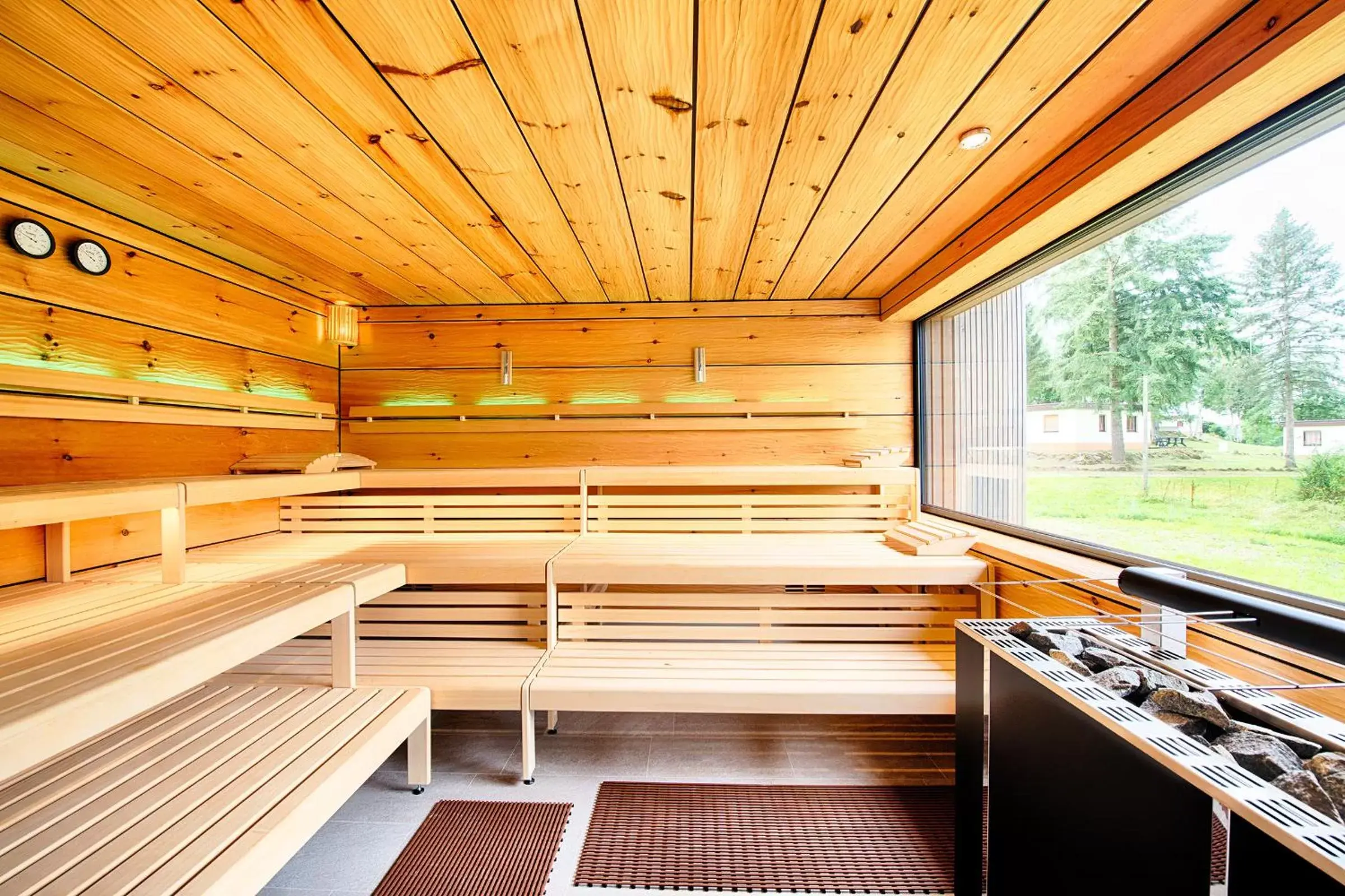 Sauna in Seehotel am Stausee