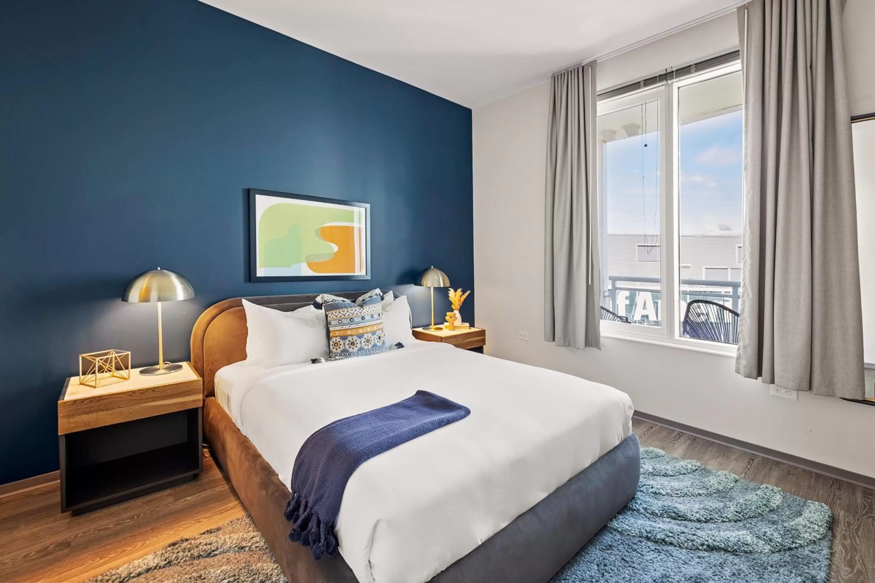 Bedroom, Bed in Placemakr Premier SoBro