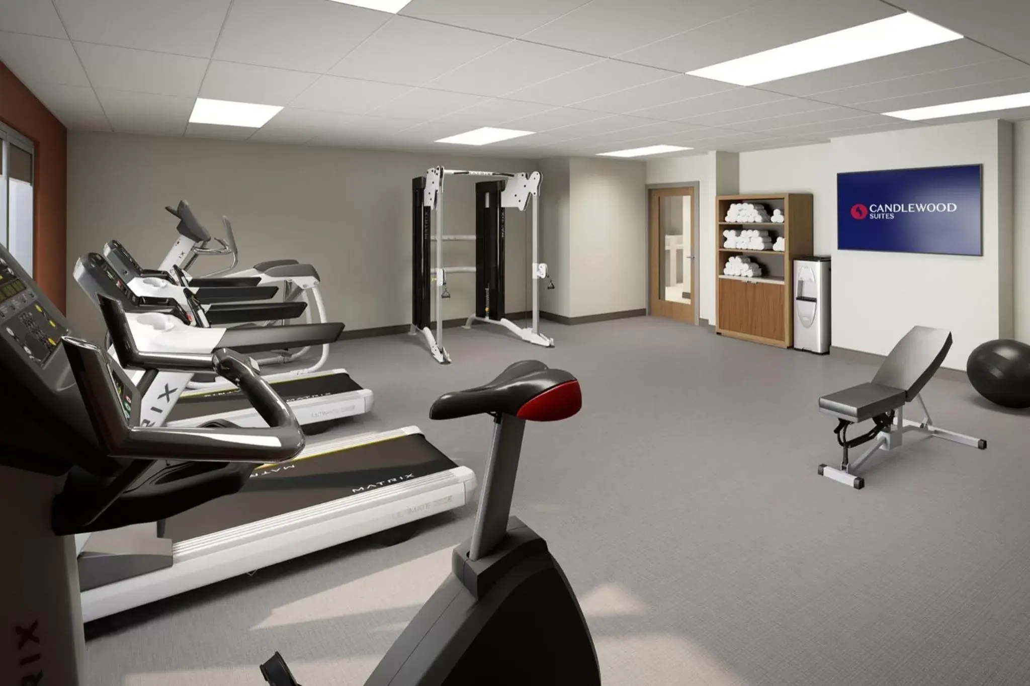 Fitness centre/facilities, Fitness Center/Facilities in Candlewood Suites - Tulsa Hills - Jenks, an IHG Hotel