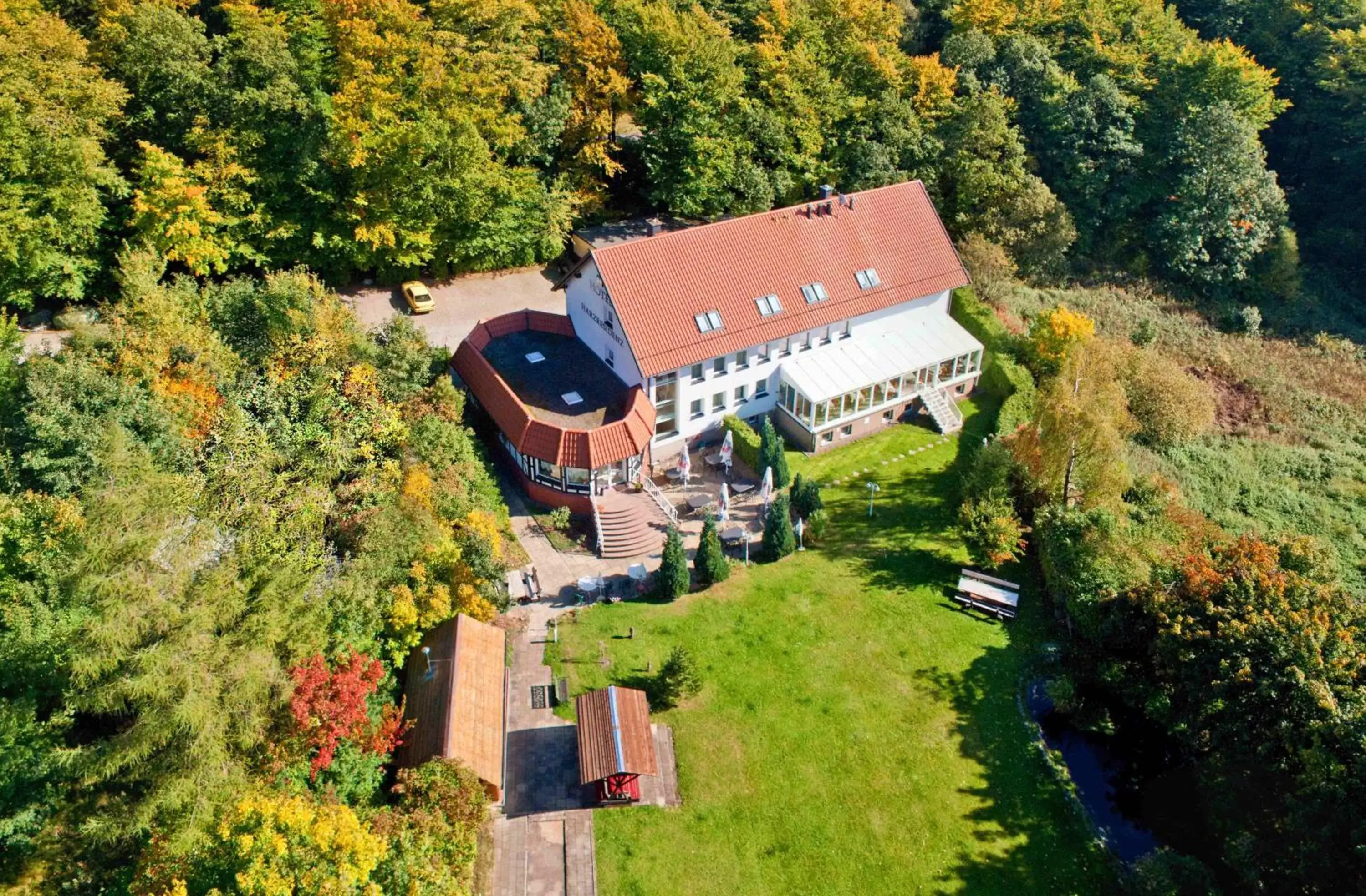 Bird's eye view, Bird's-eye View in Hotel Harzresidenz