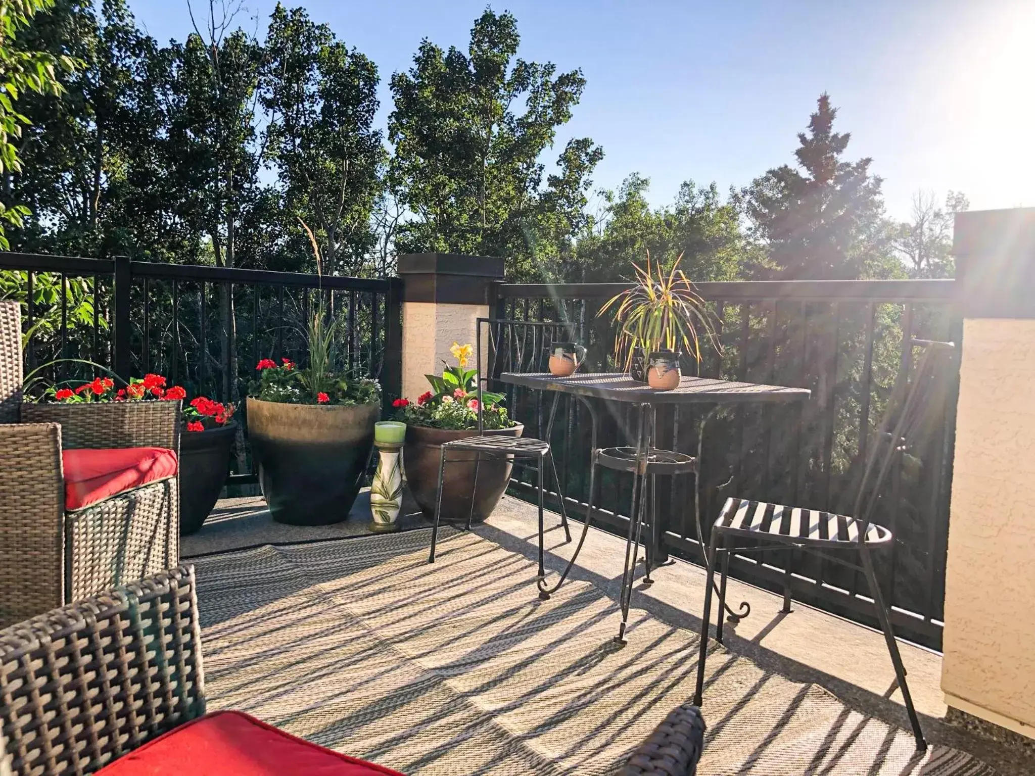 Patio in Wolf Creek Bed and Breakfast