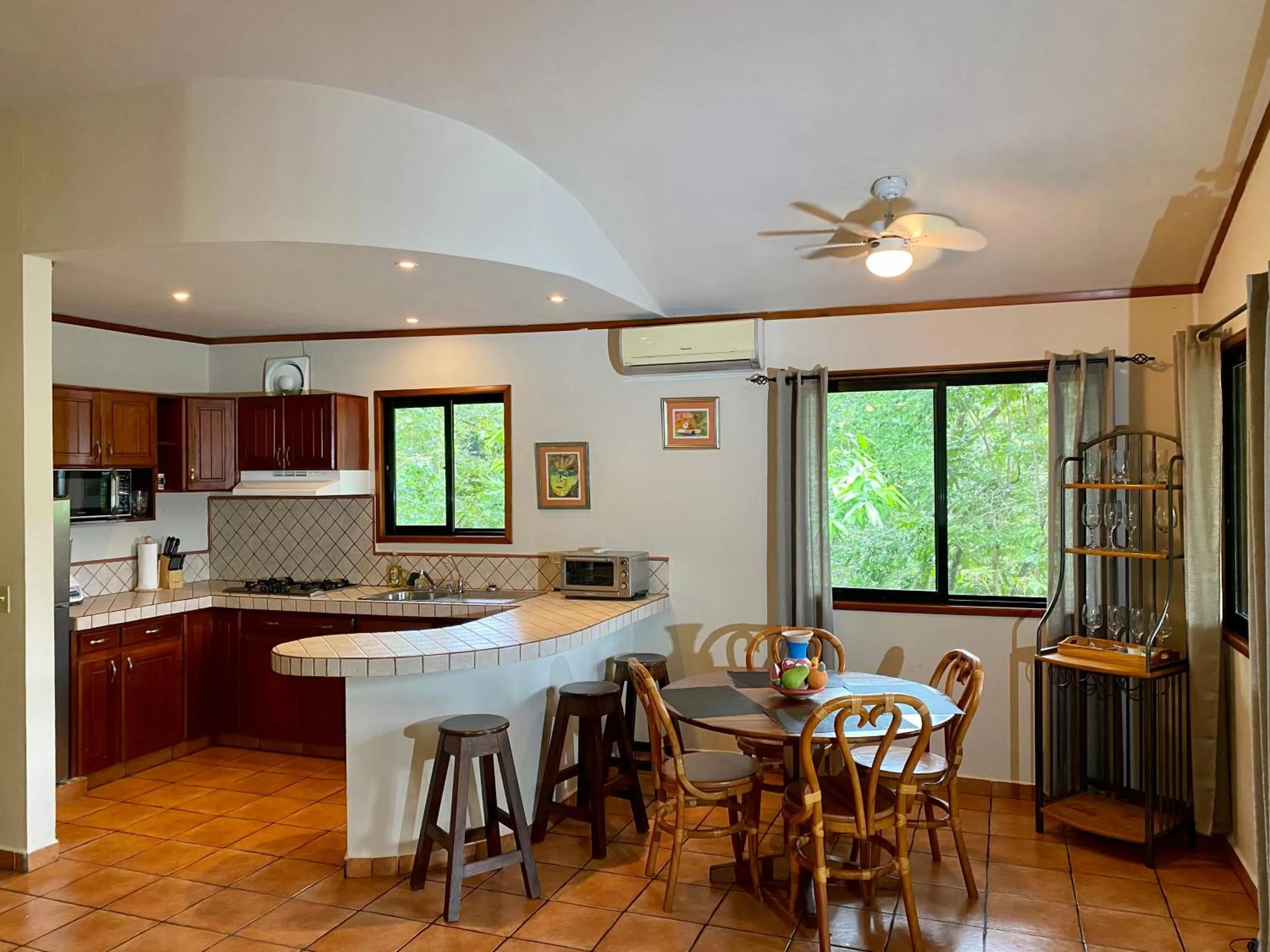 Kitchen or kitchenette in Cabanas Rio Encantado