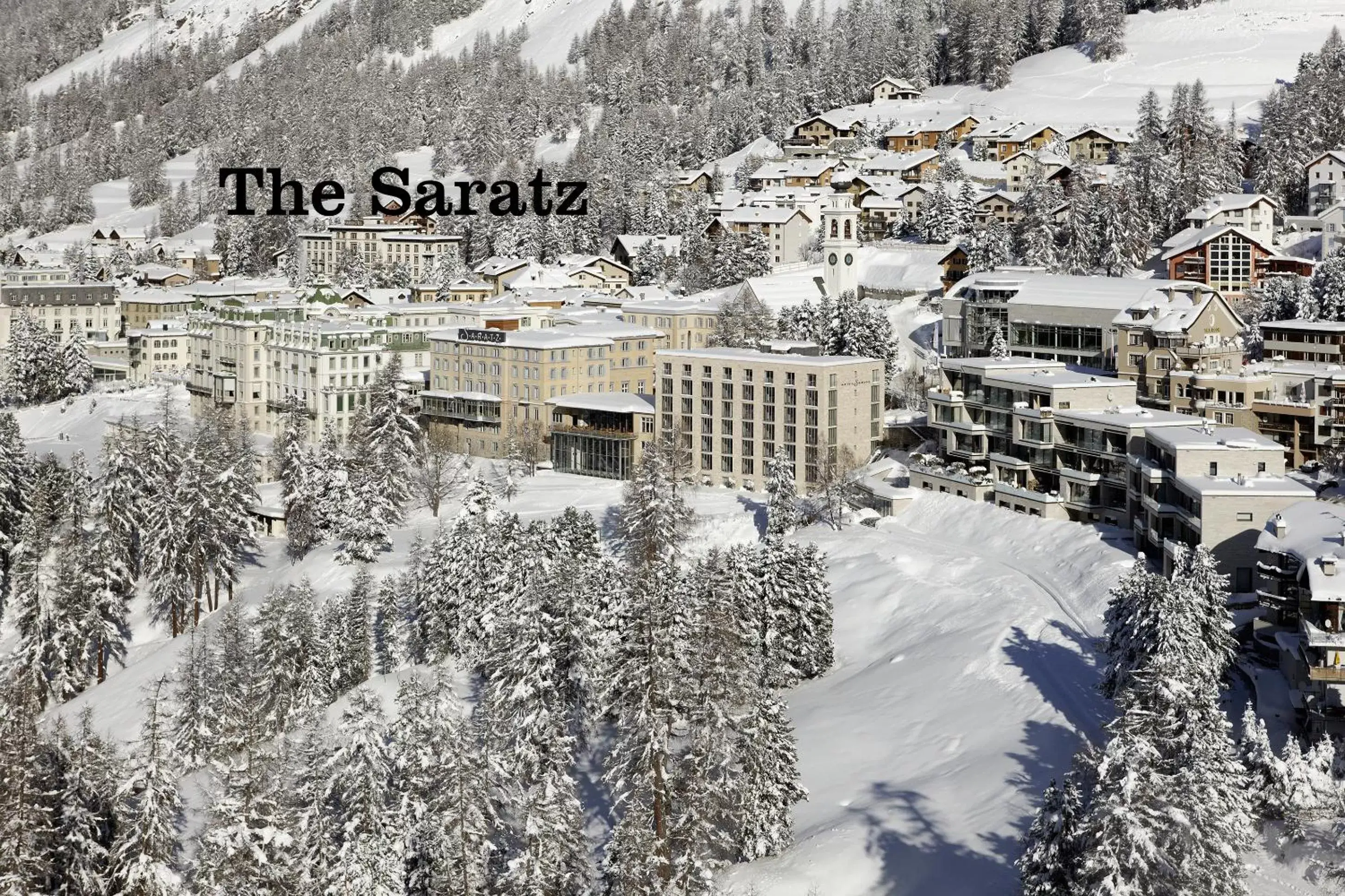 Bird's eye view in Hotel Saratz Pontresina