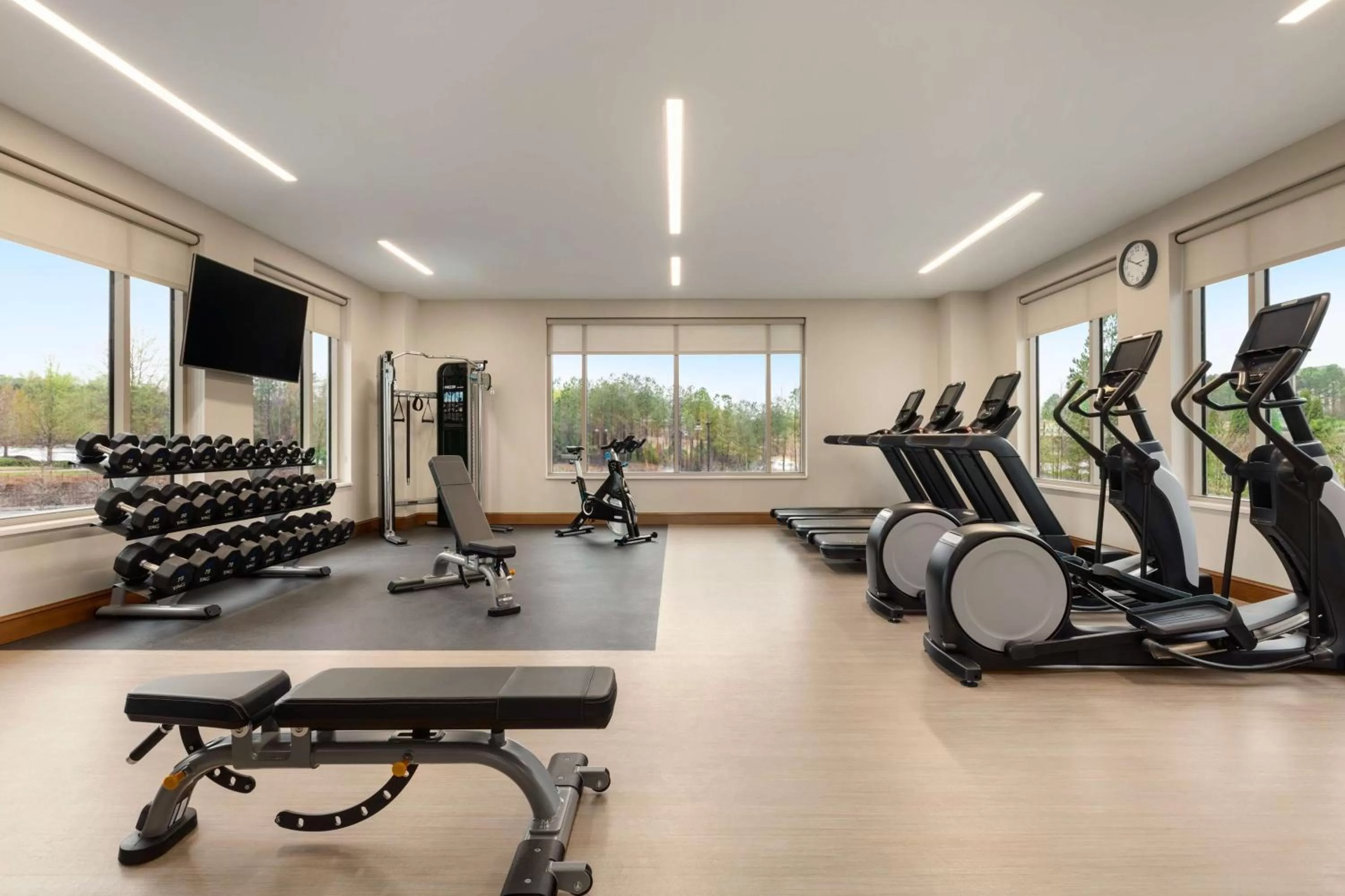 Fitness centre/facilities in Hilton Alpharetta Atlanta