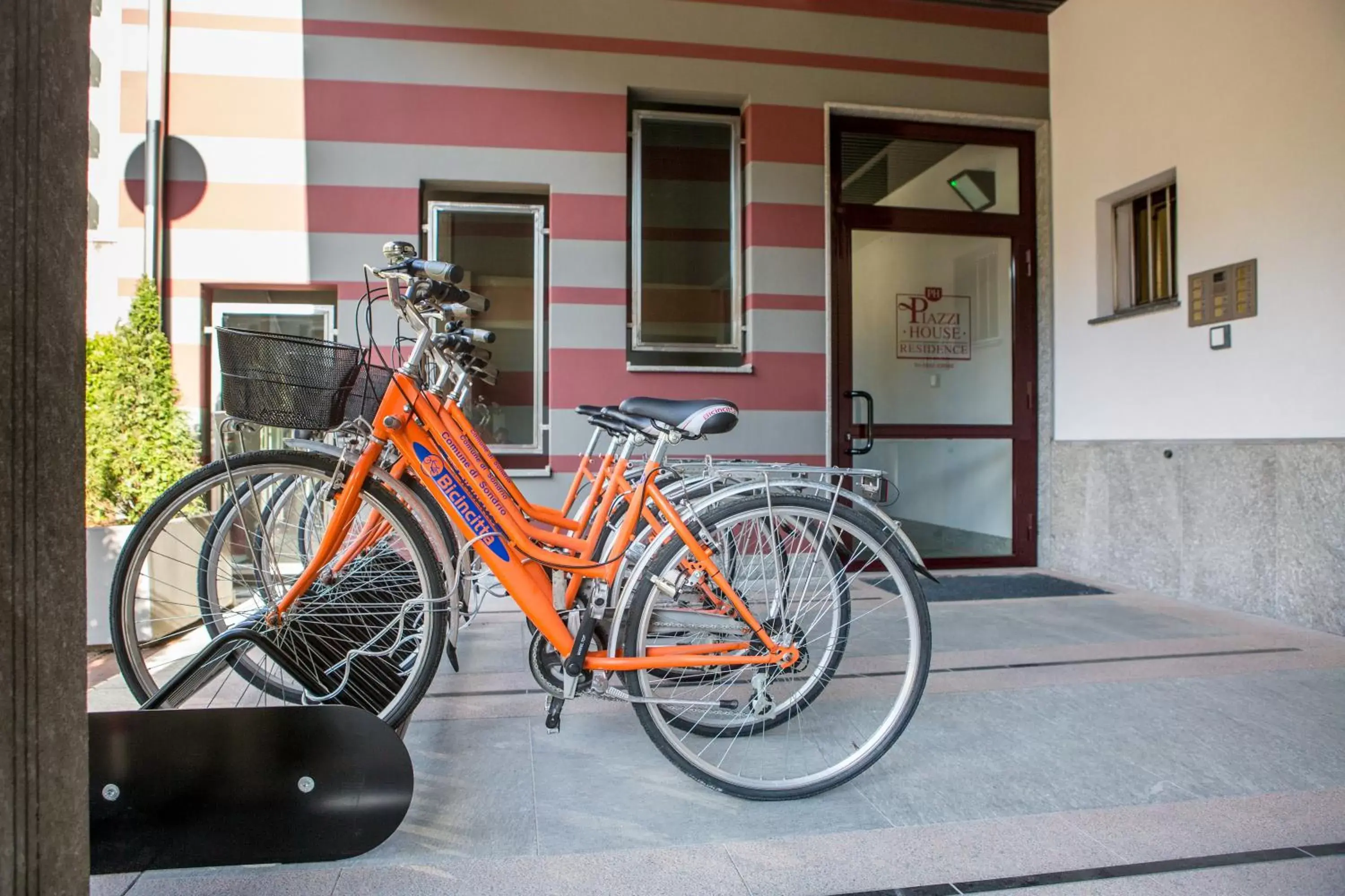 Facade/entrance, Biking in Piazzi House