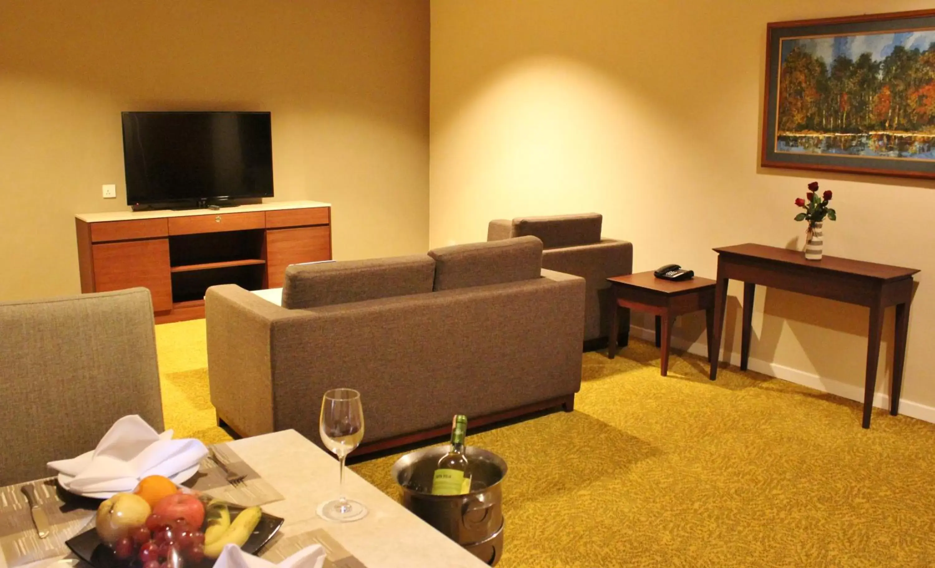 Communal lounge/ TV room, Seating Area in Summit Parkview Yangon