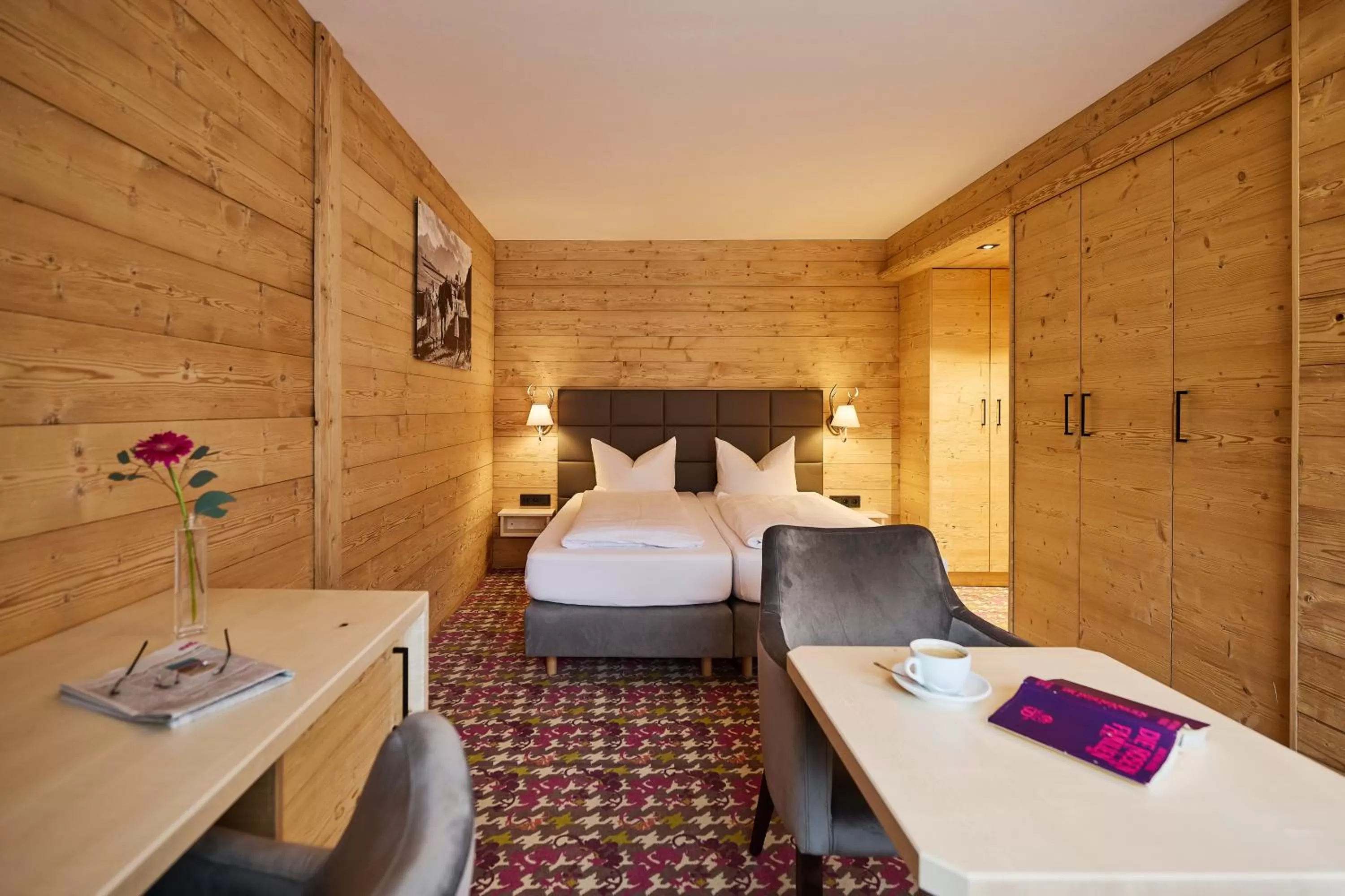 Photo of the whole room, Bed in Hotel Bannwaldsee