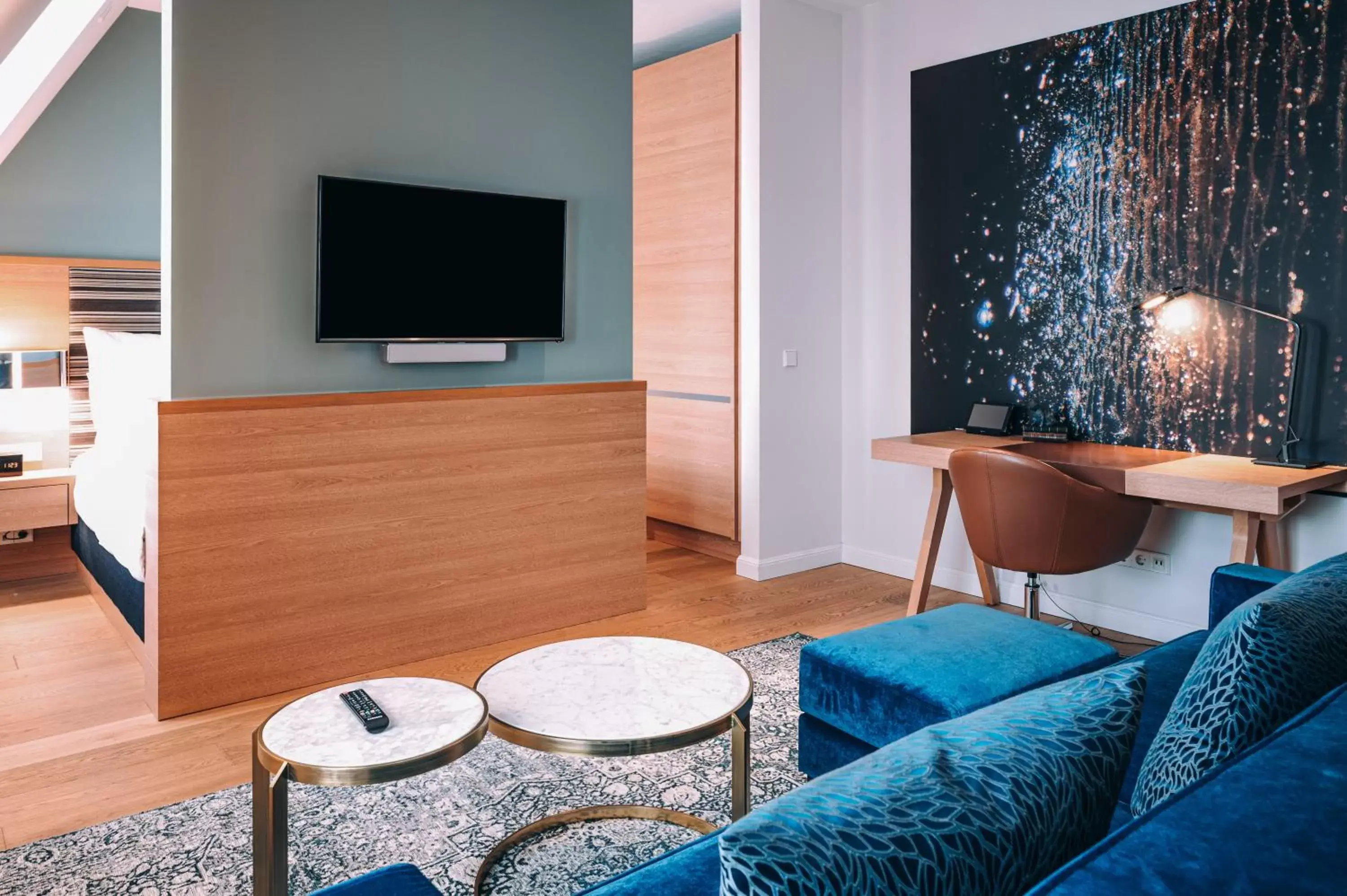 Seating area, TV/Entertainment Center in The Wellem, in The Unbound Collection by Hyatt