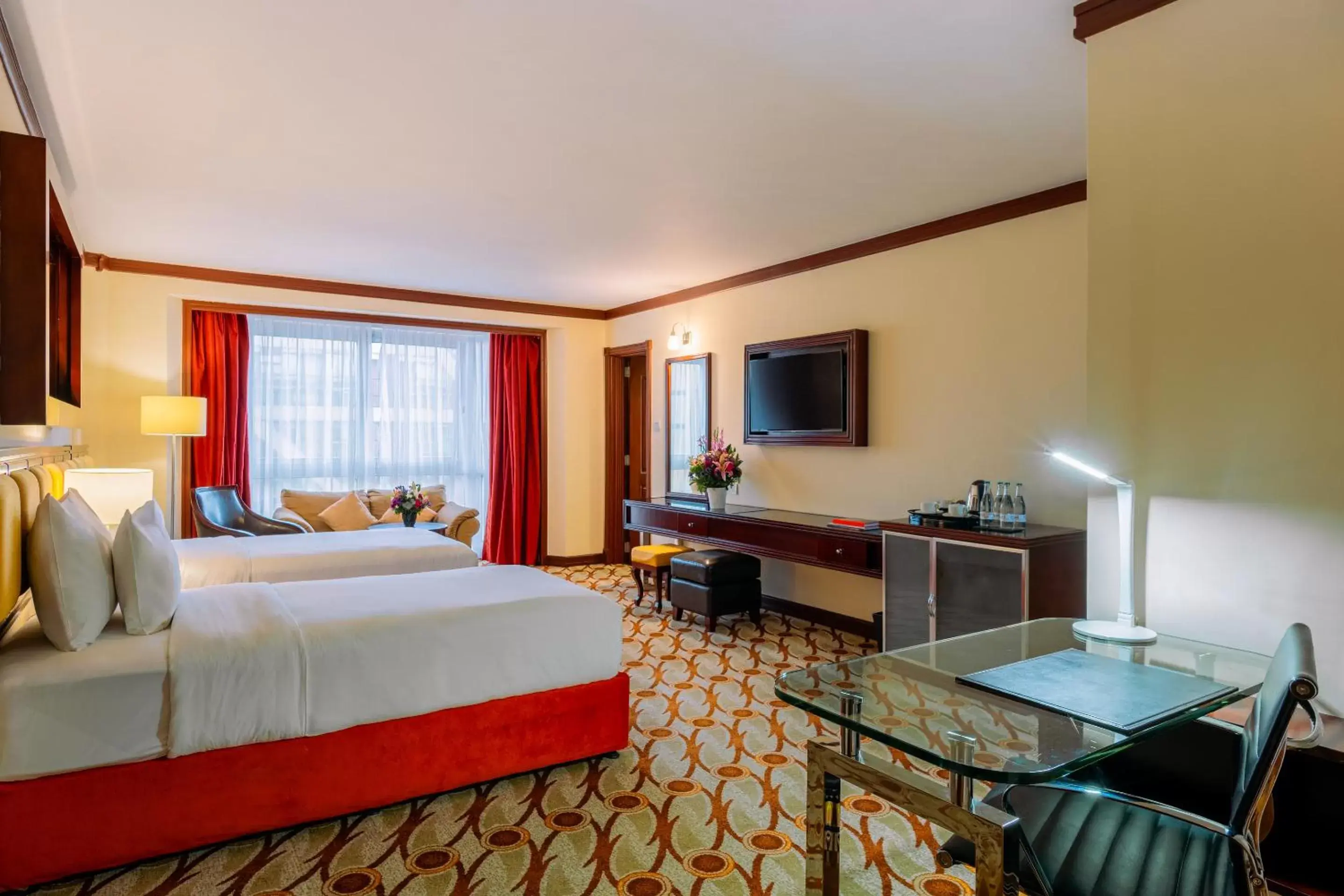 Bed in Mövenpick Hotel & Residences Nairobi