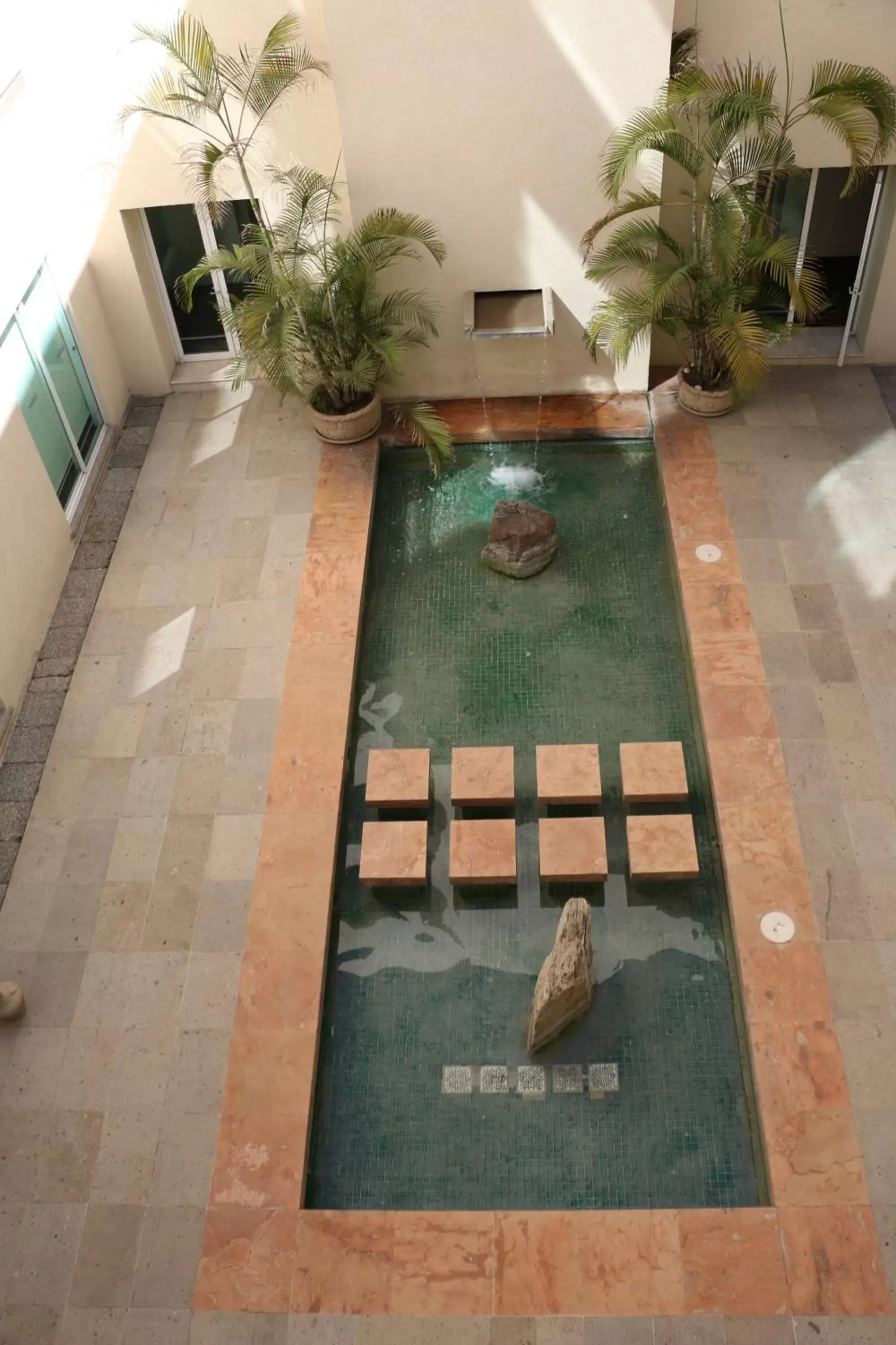 Decorative detail, Pool View in Radisson Poliforum Plaza Hotel Leon