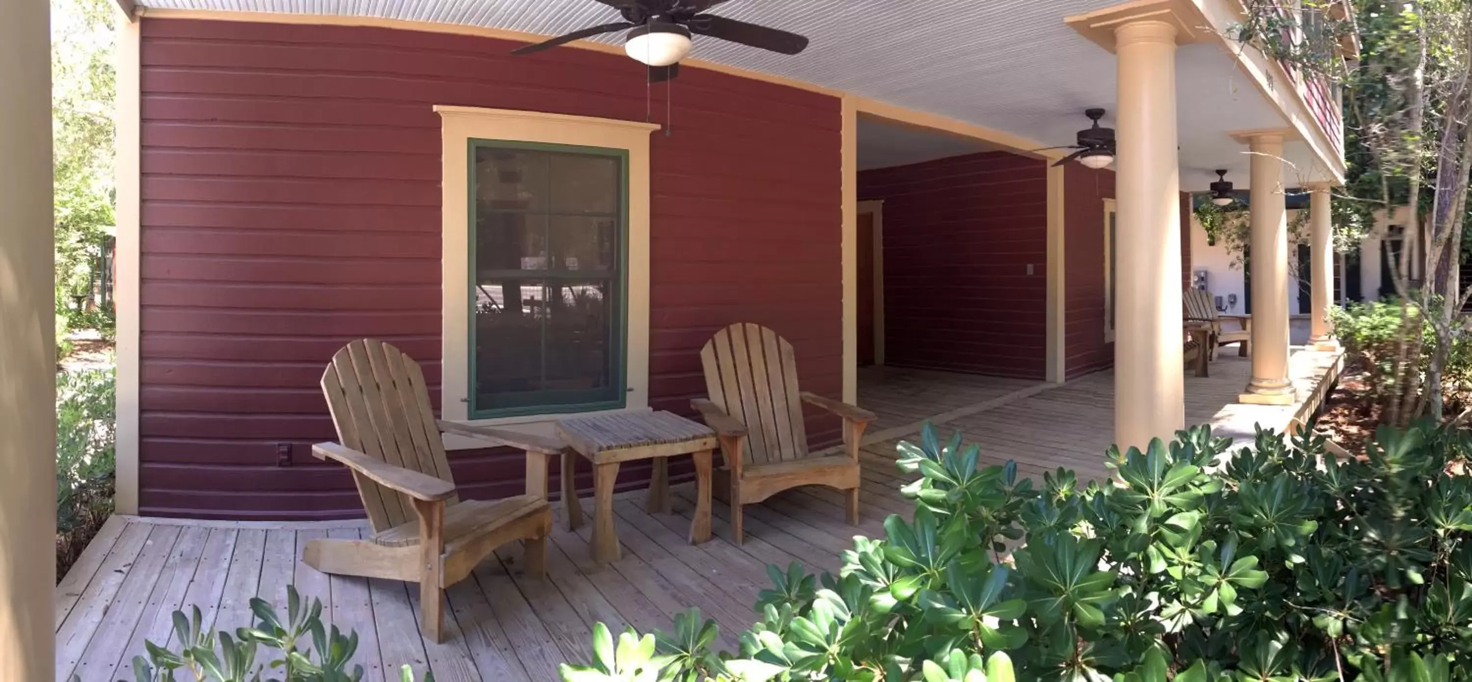 Patio in Hibiscus Coffee & Guesthouse