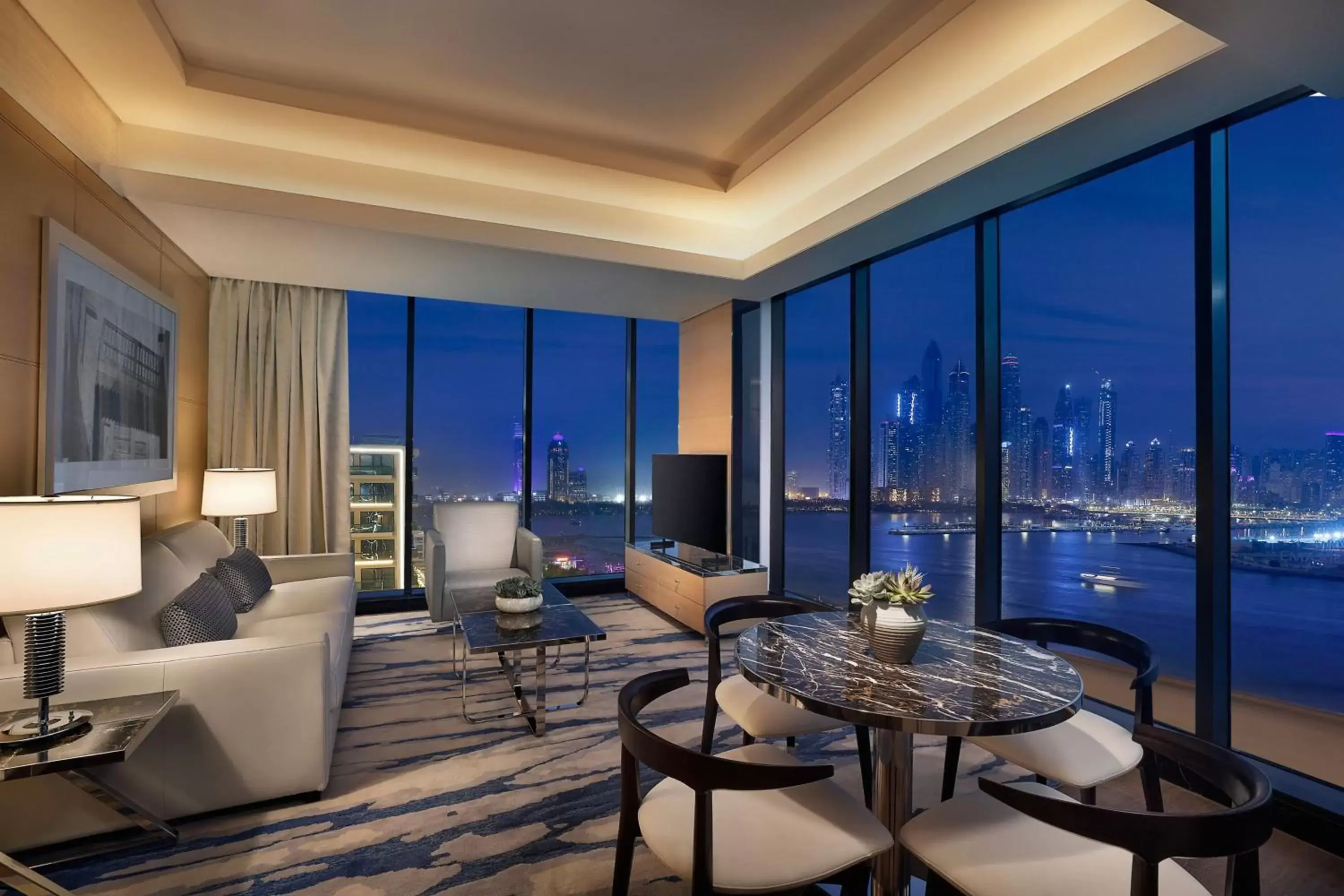 Palm Suite with King Bed – Club Lounge Access with Complimentary Breakfast, Afternoon Tea, Evening Cocktail Hours & Canapés, Private Balcony, Direct Access to Beach, Free Access to Kids Club in Marriott Resort Palm Jumeirah, Dubai Palm Suite with King Bed – Club Lounge Access with Complimentary Breakfast, Afternoon Tea, Evening Cocktail Hours & Canapés, Private Balcony, Direct Access to Beach, Free Access to Kids Club in Marriott Resort Palm Jumeirah, Dubai