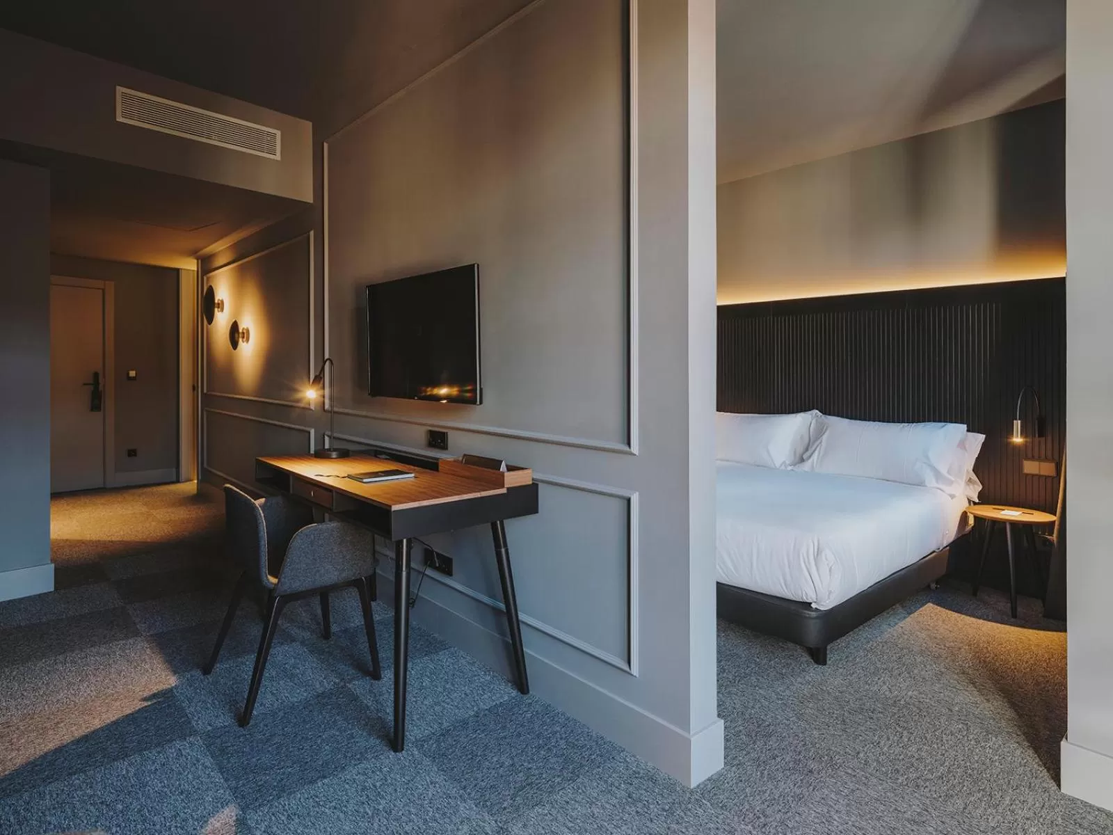 Decorative detail, Bed in El Môderne Hotel