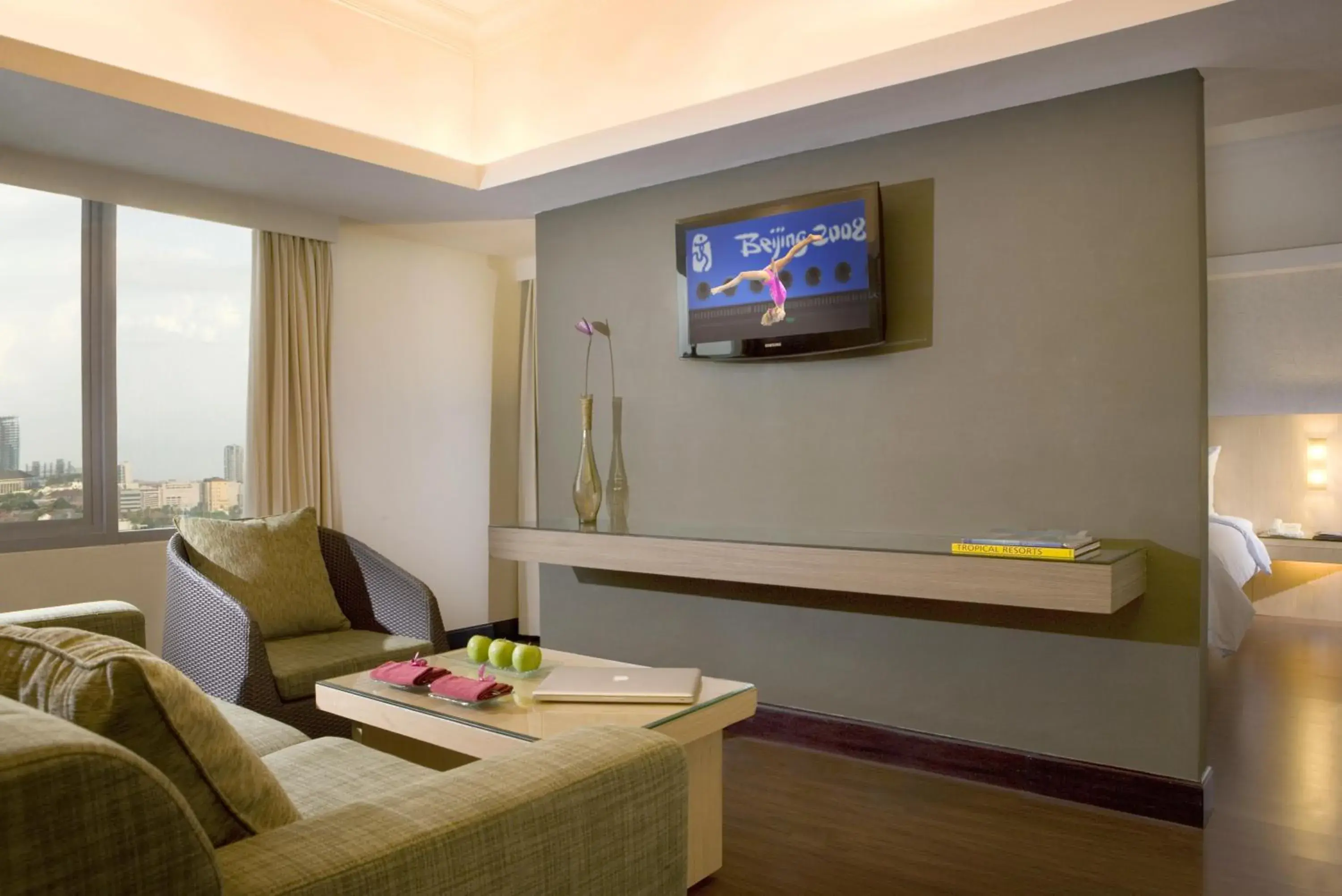 TV and multimedia, TV/Entertainment Center in Hotel Santika Pandegiling Surabaya