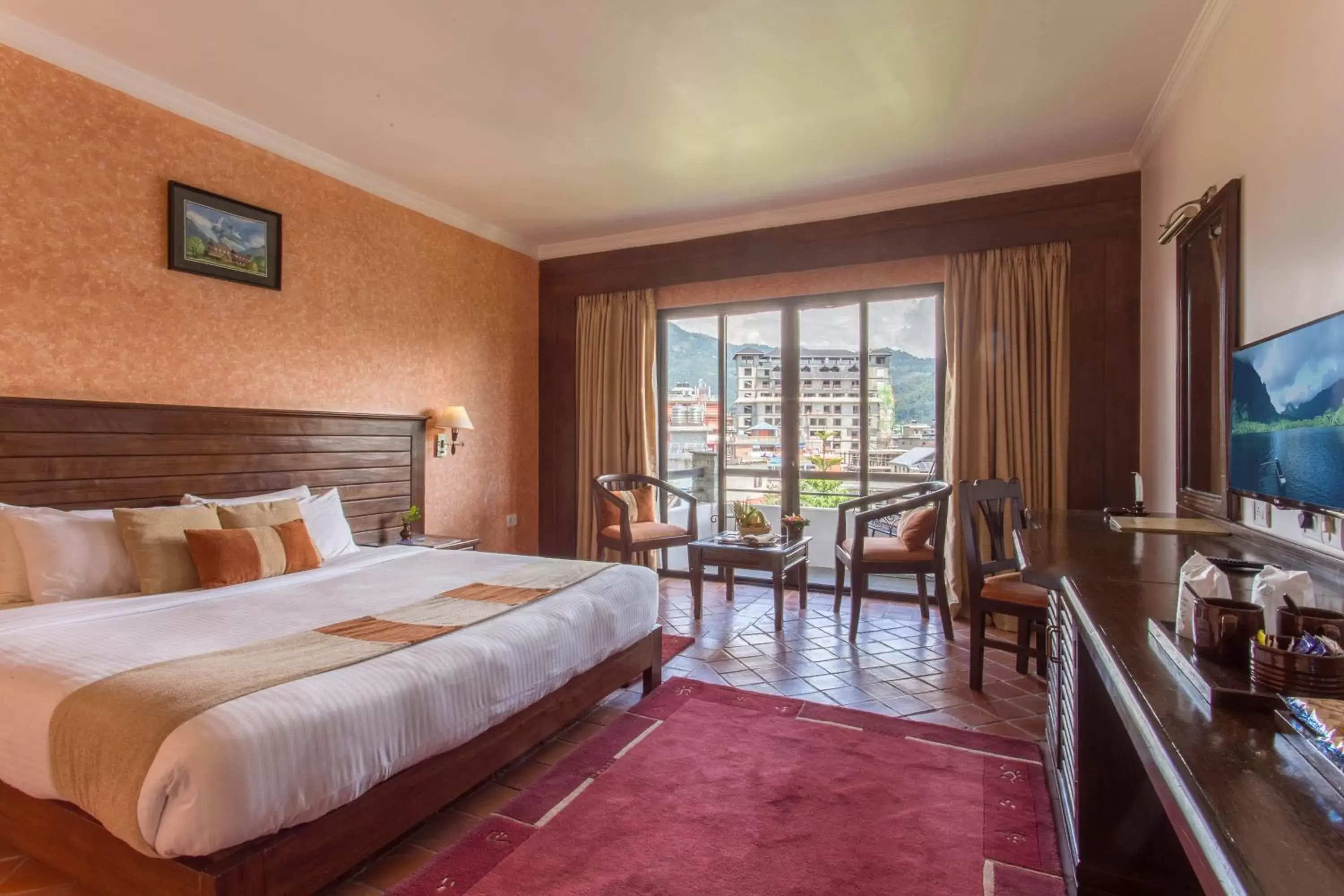 Deluxe Double Room with Balcony in Hotel Barahi Pokhara Deluxe Double Room with Balcony in Hotel Barahi Pokhara