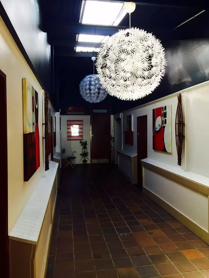 Bird's eye view, Lobby/Reception in Westside Studio Apartments