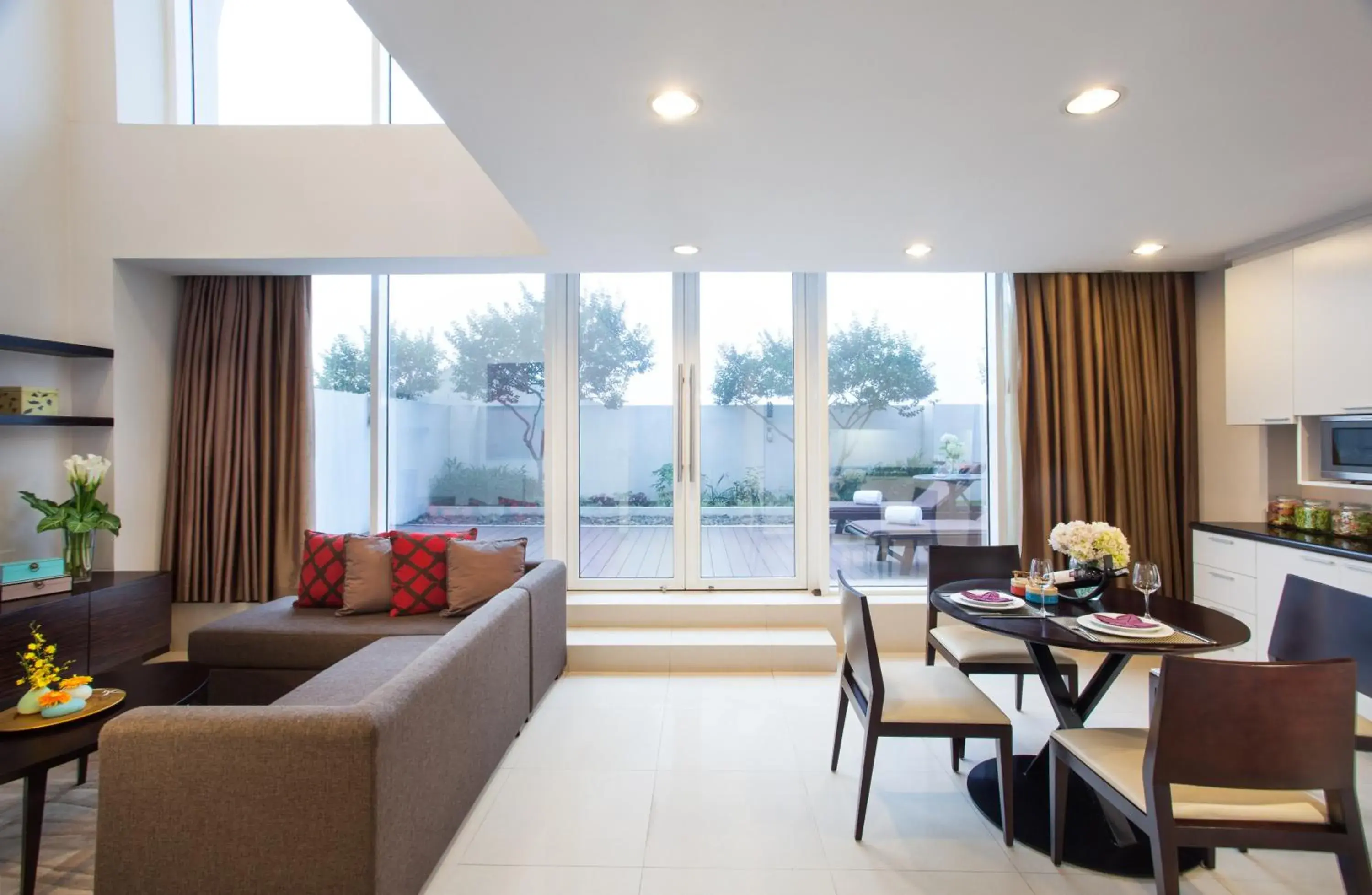 Living room, Seating Area in Somerset Hoa Binh Serviced Residences