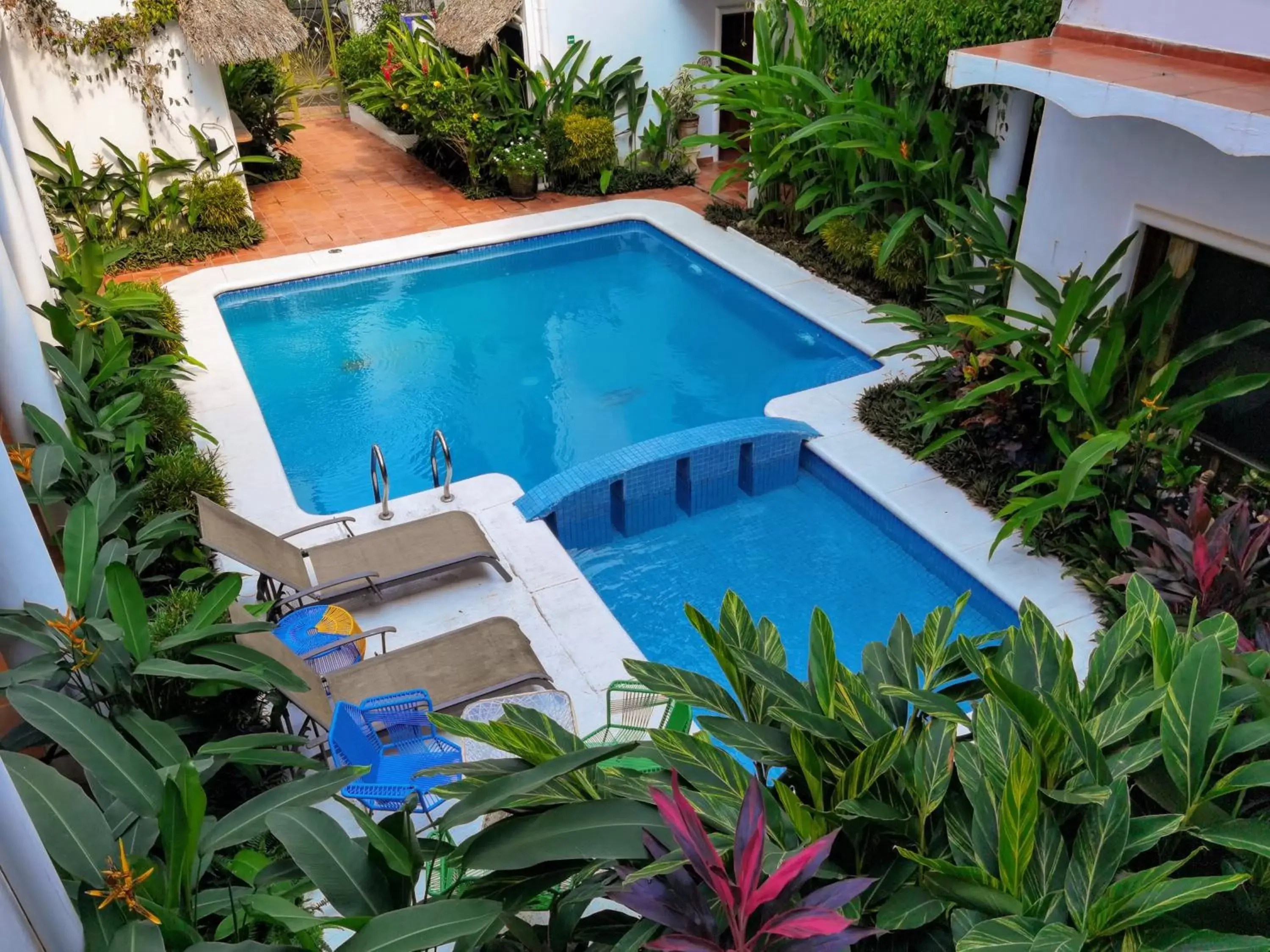 Pool View in Hotelito Los Sueños