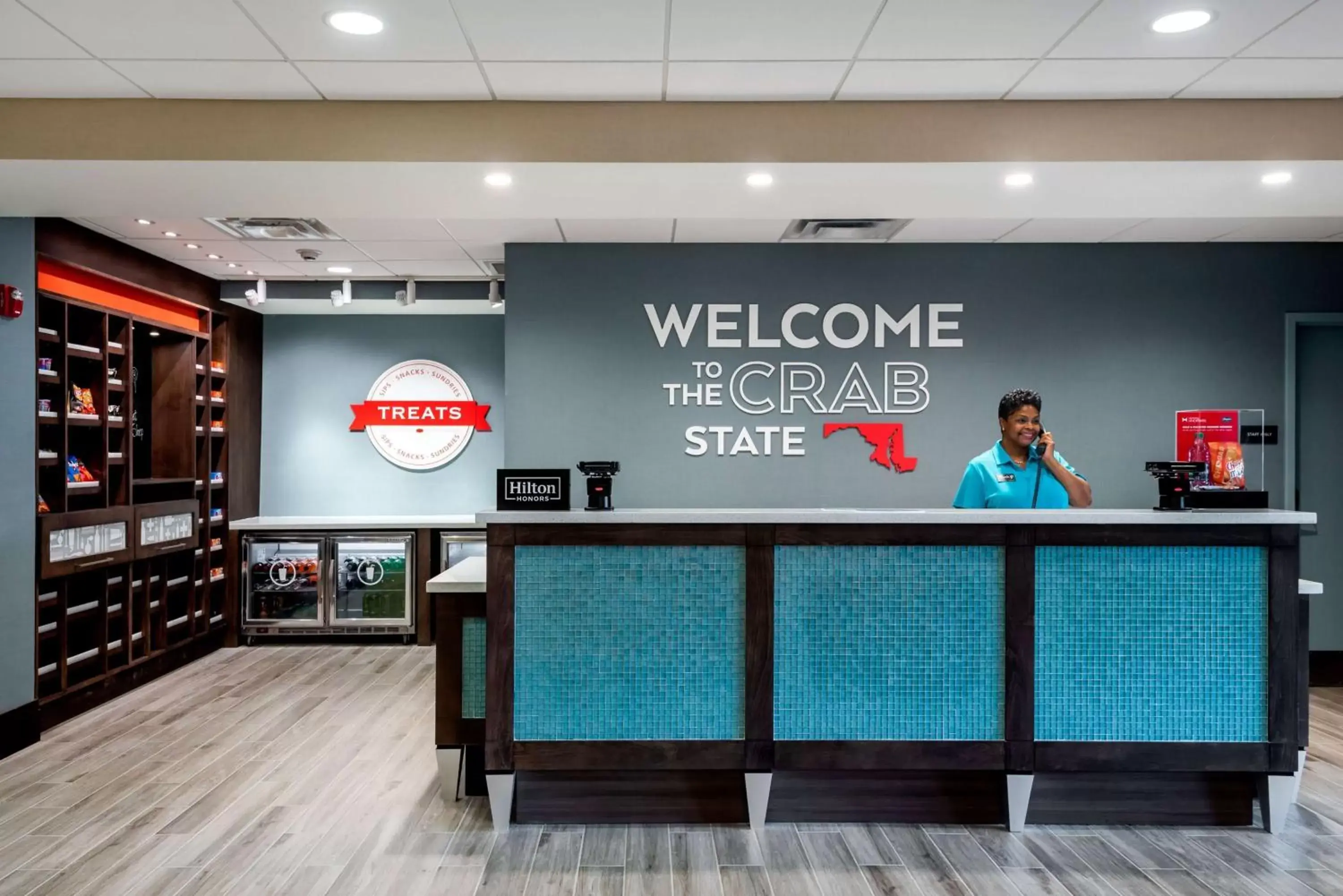 Lobby or reception in Hampton Inn Baltimore Bayview Campus