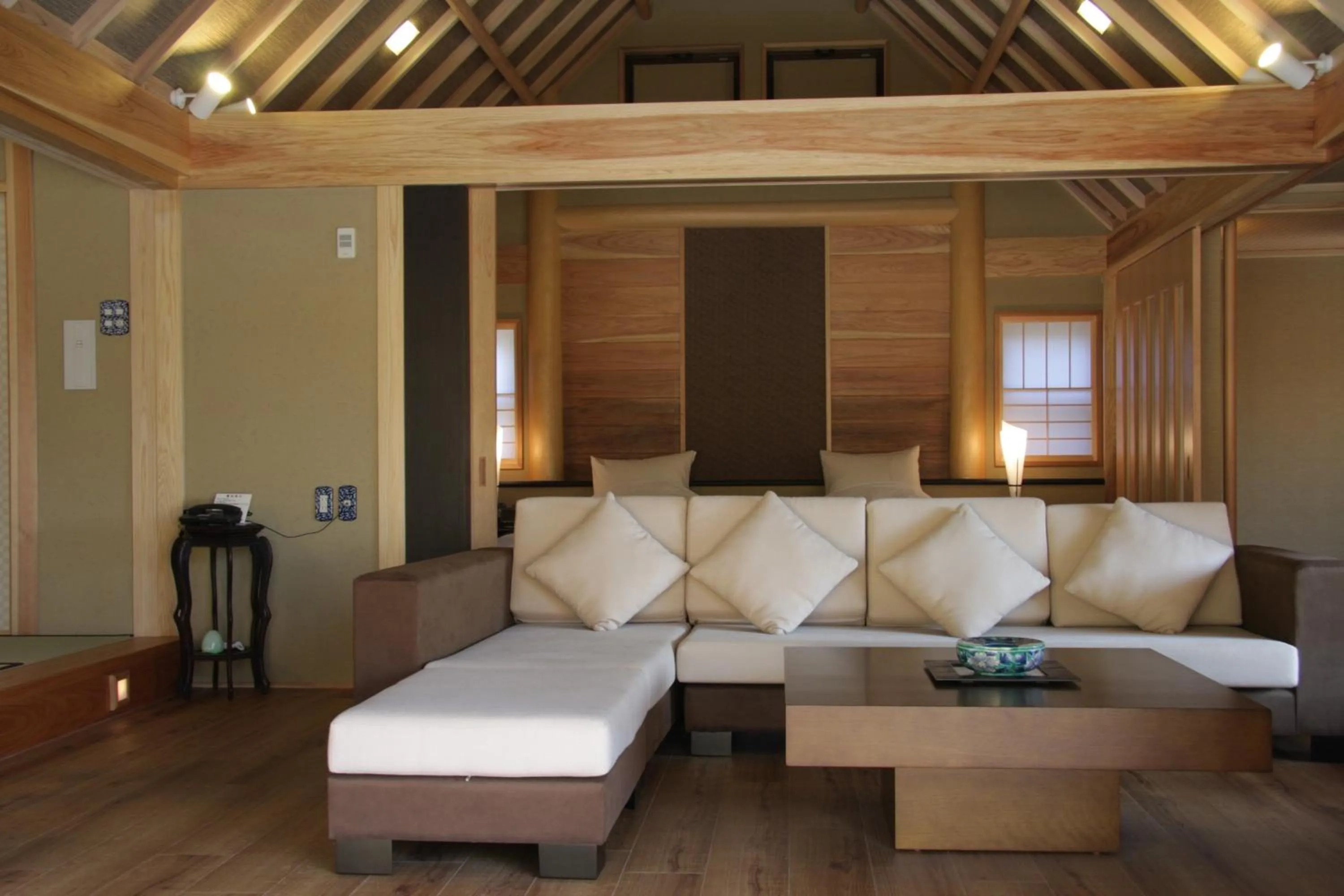 Seating area in Ryokan Shinsen