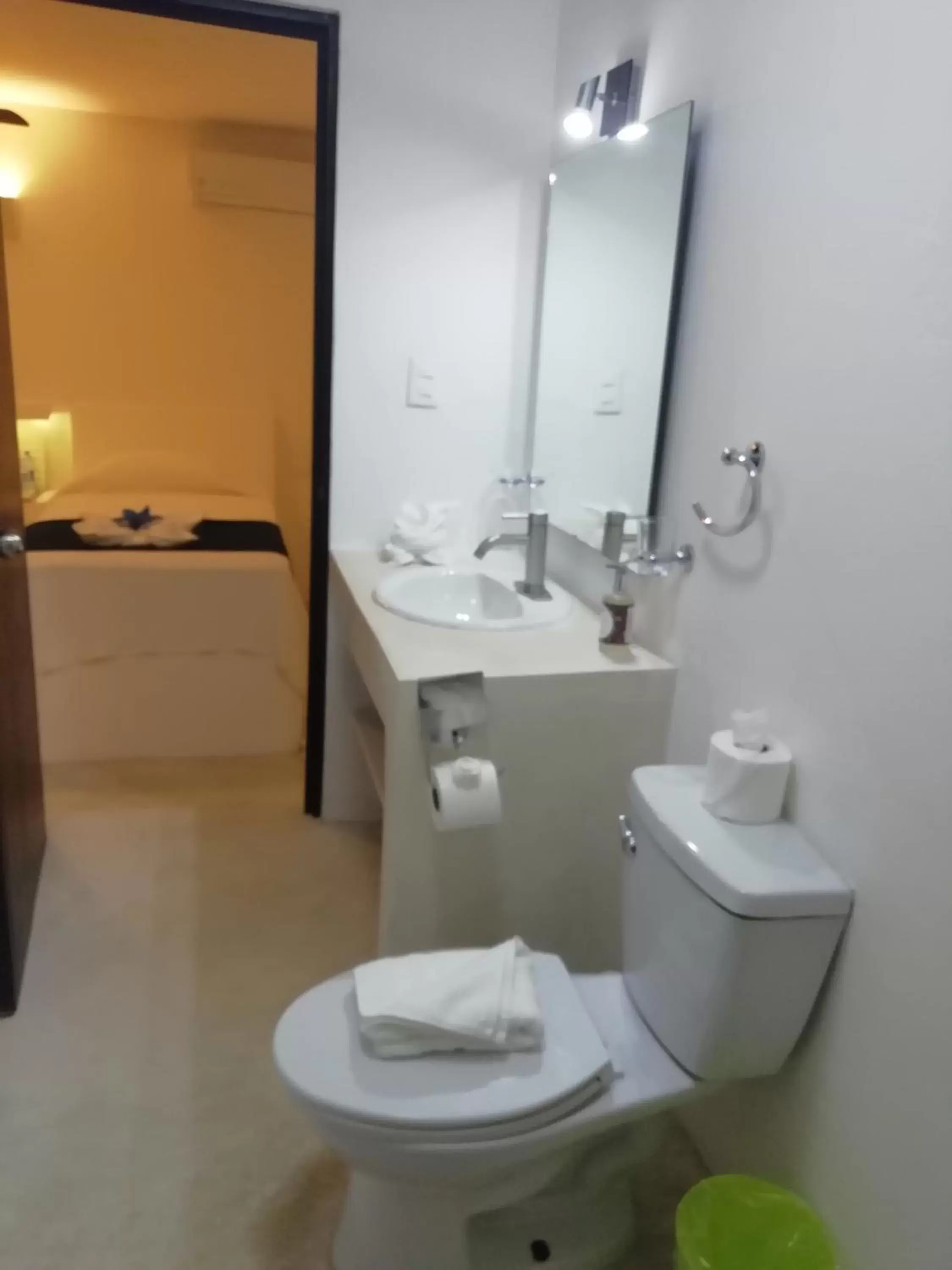 Bathroom in Kin Ha Tulum Hotel