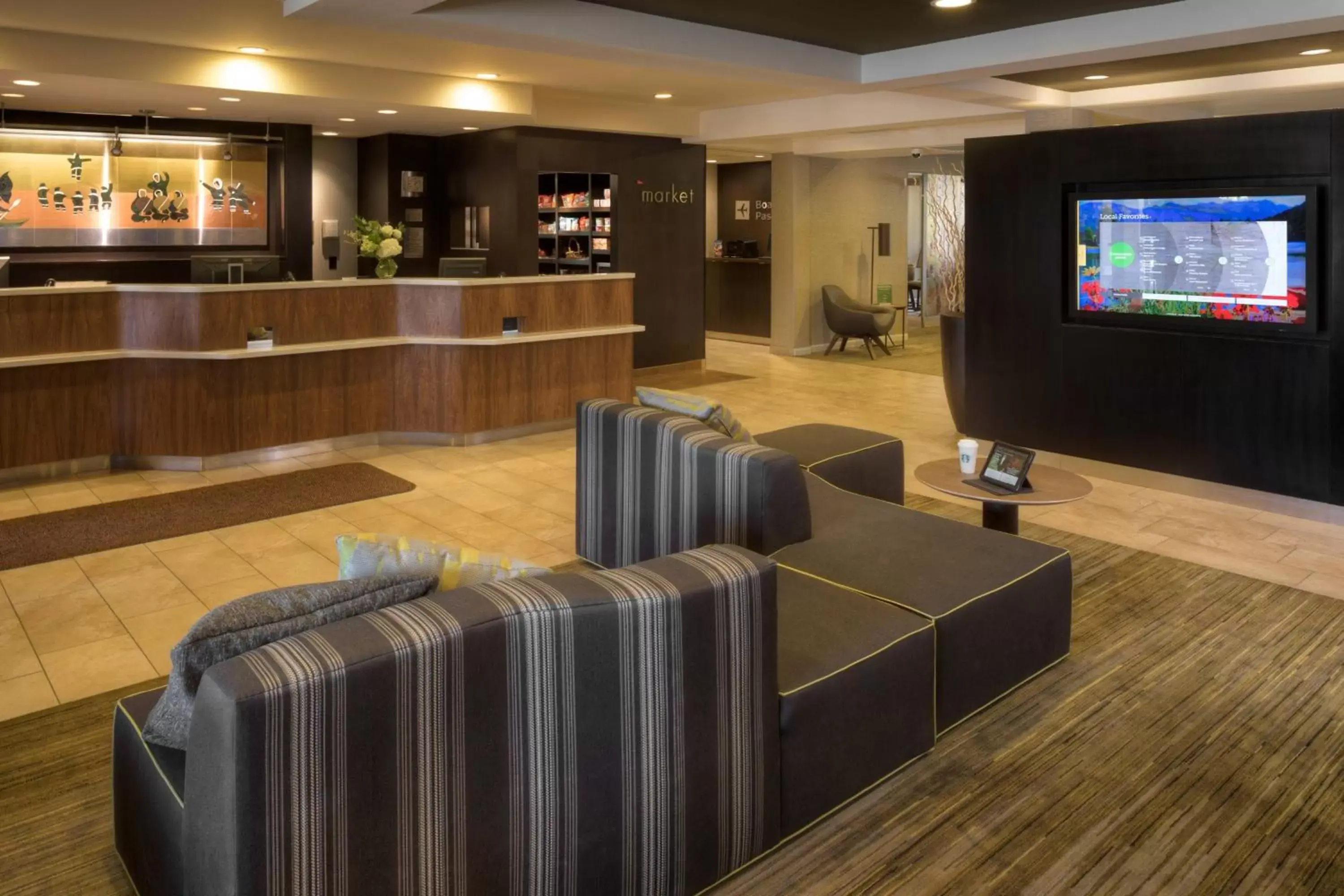 Lobby or reception in Courtyard by Marriott Anchorage Airport