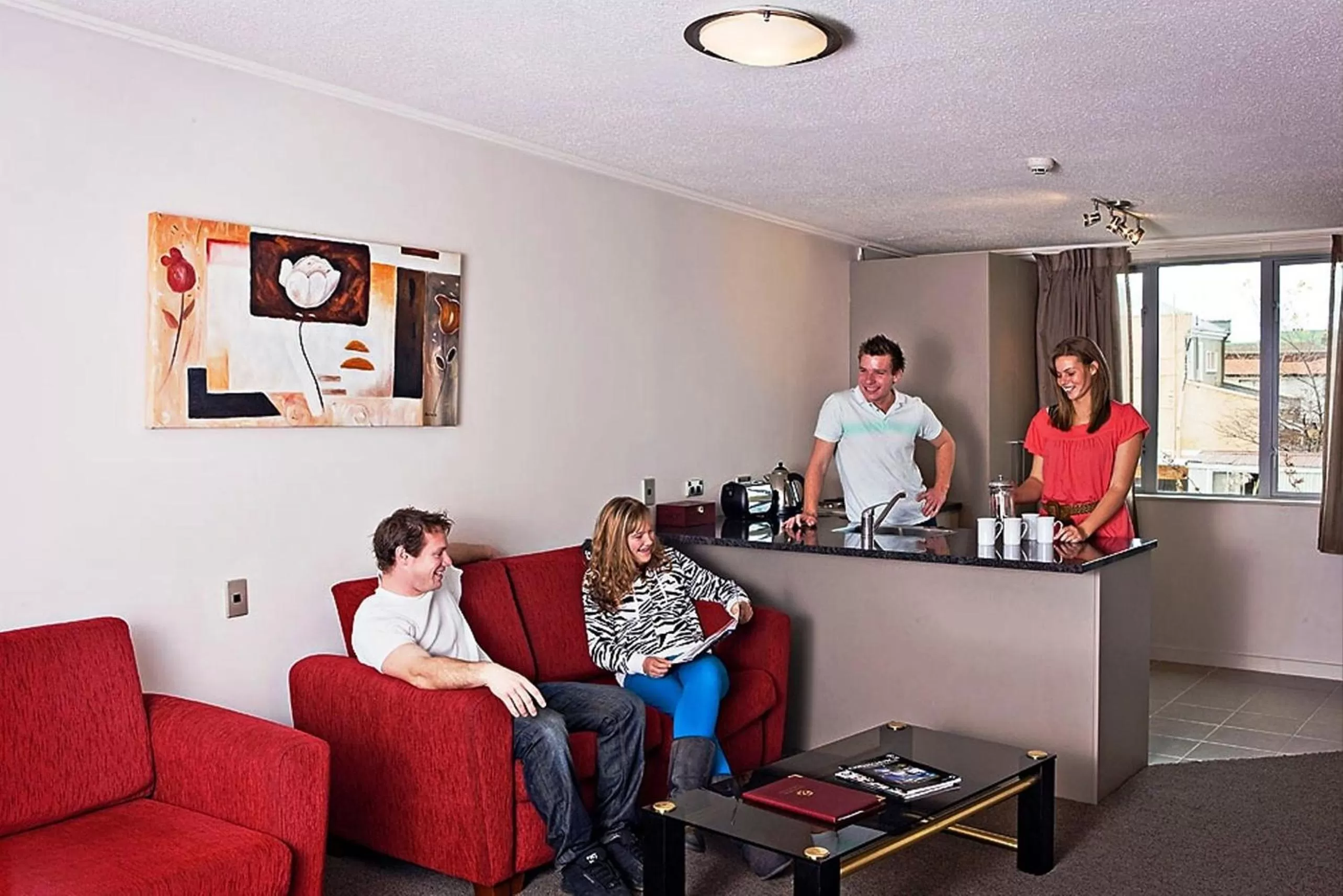 Living room in City Central Motel Apartments