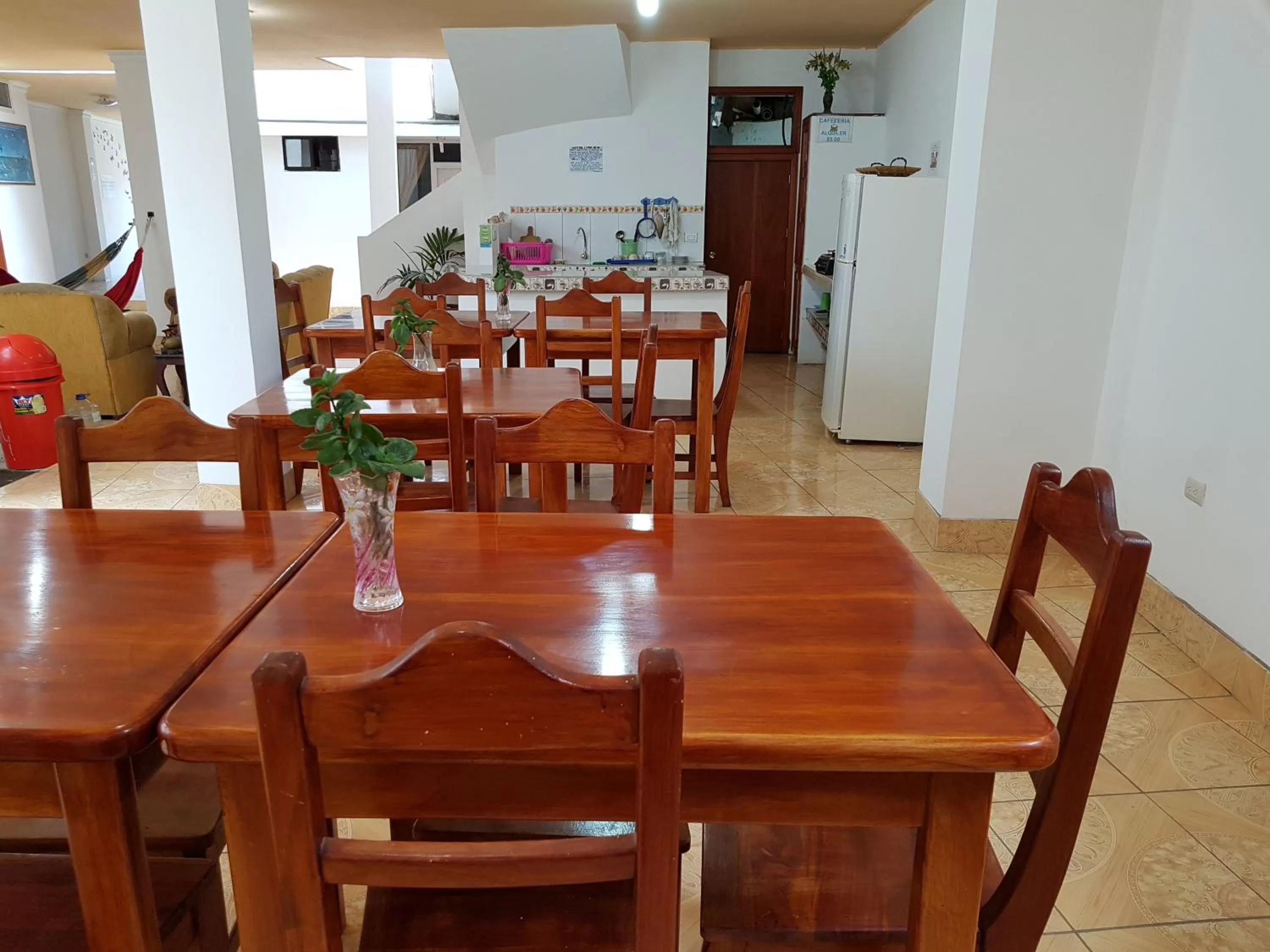 Communal lounge/ TV room in Hostal Cerro Azul