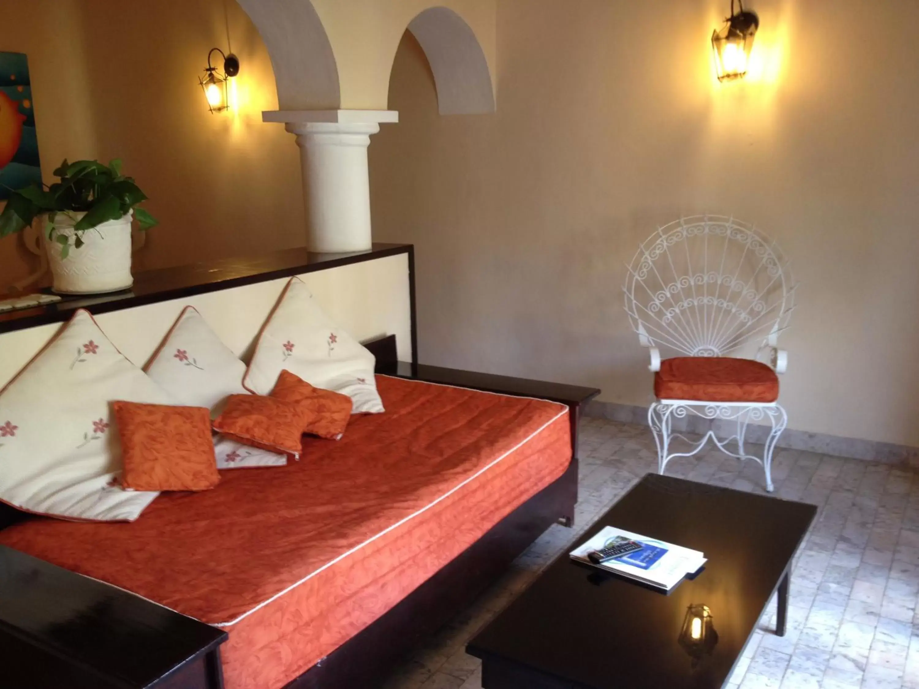 Bed in Villablanca Garden Beach Hotel
