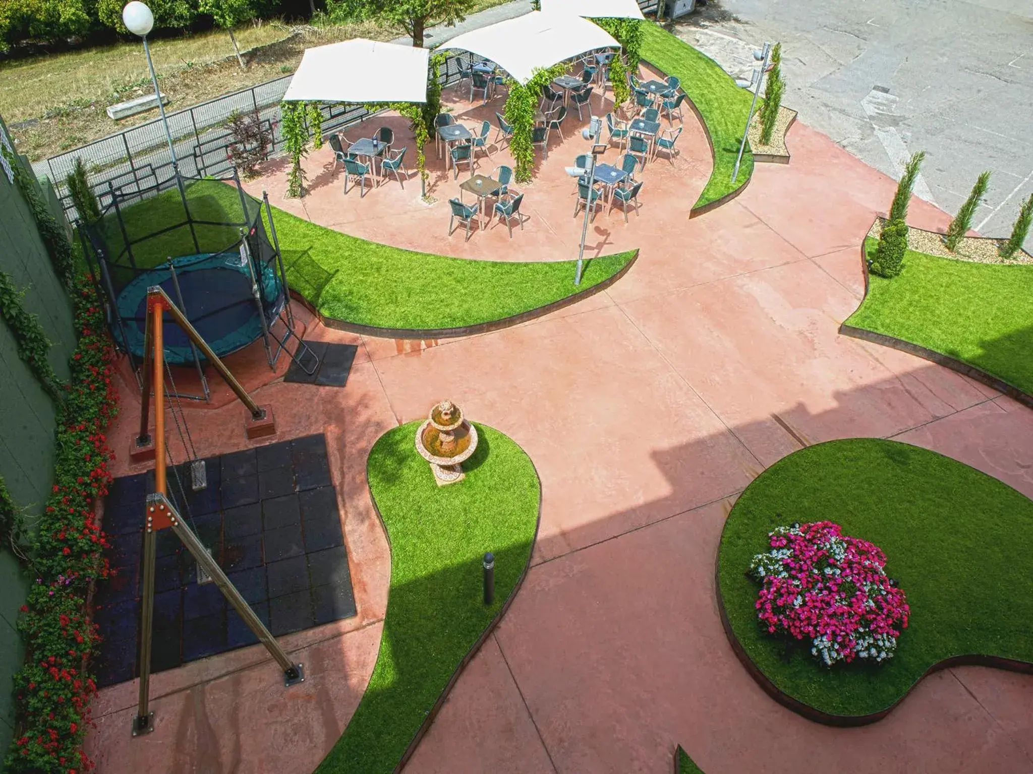 Garden view in Hotel Peñagrande