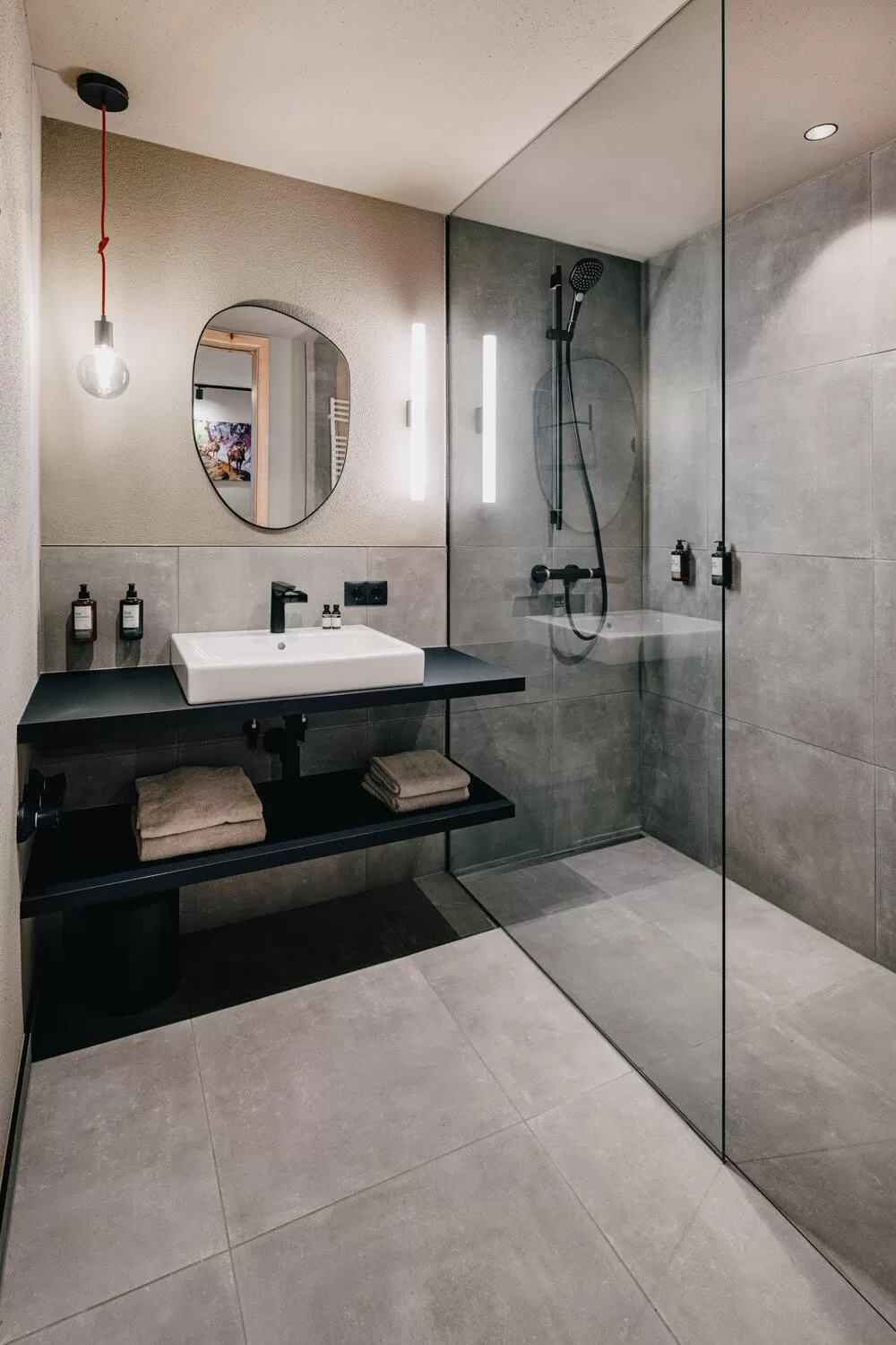 Shower in das bleibt Alpine Suites