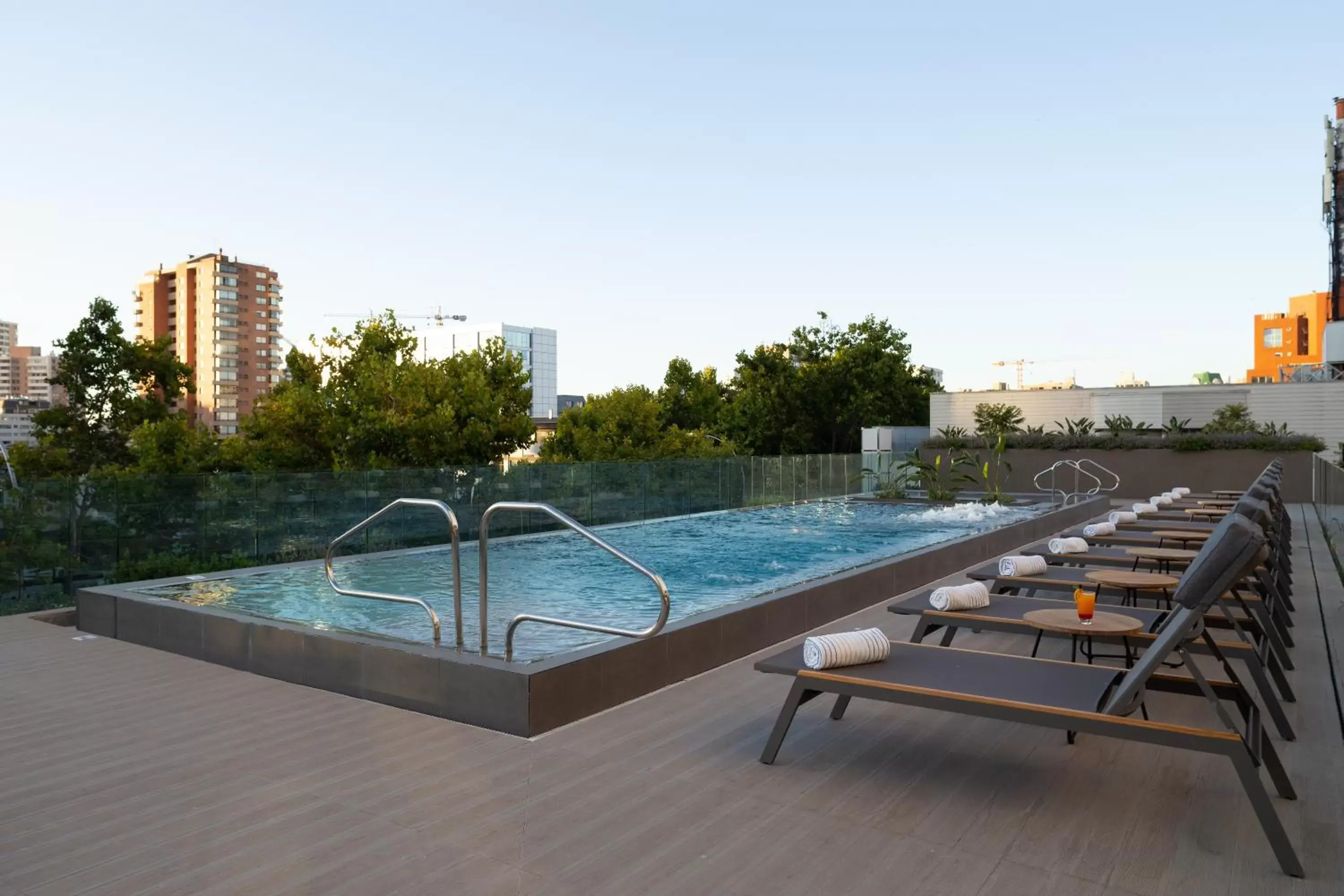 Balcony/Terrace, Swimming Pool in Novotel Vina del Mar