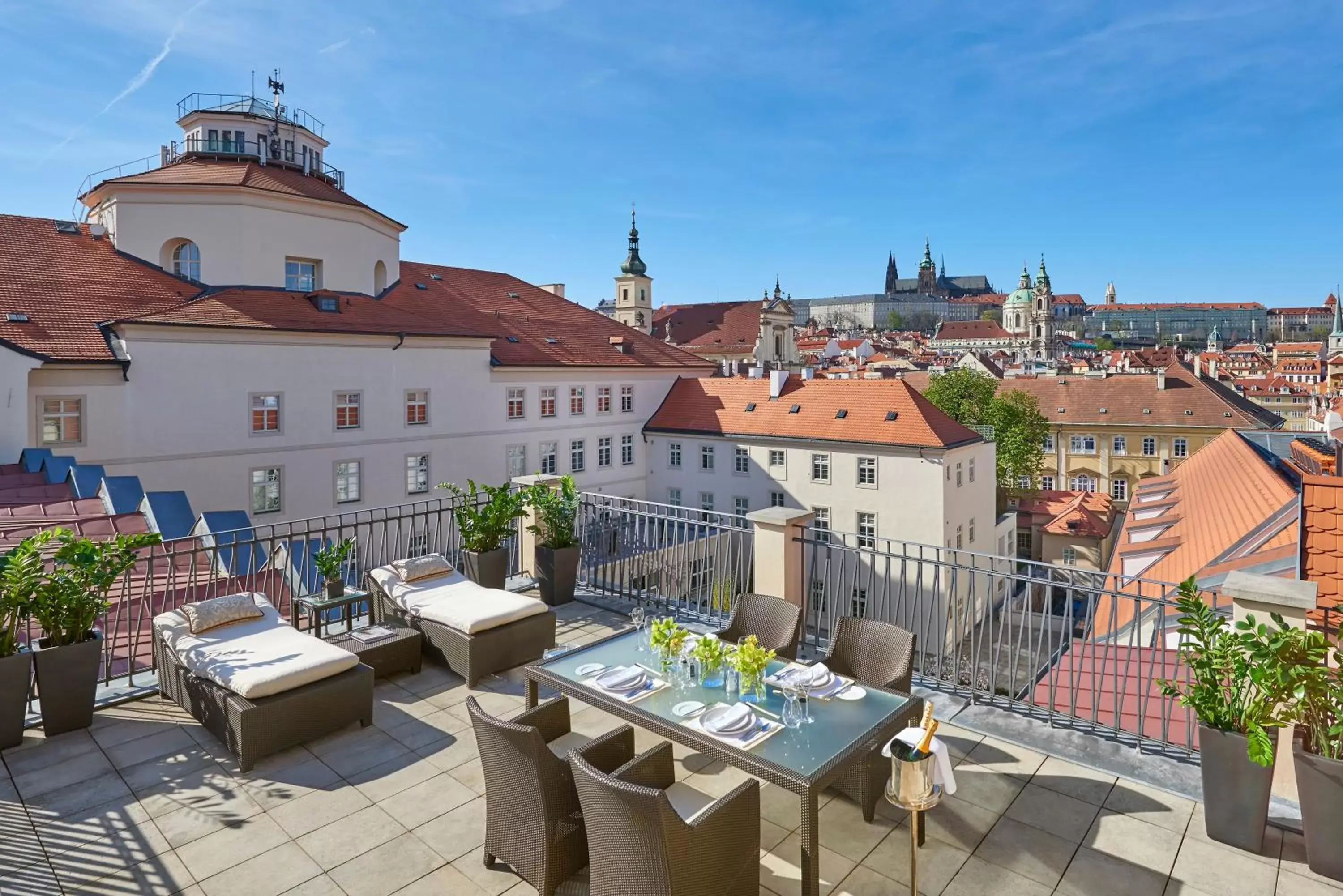 Patio in Mandarin Oriental, Prague